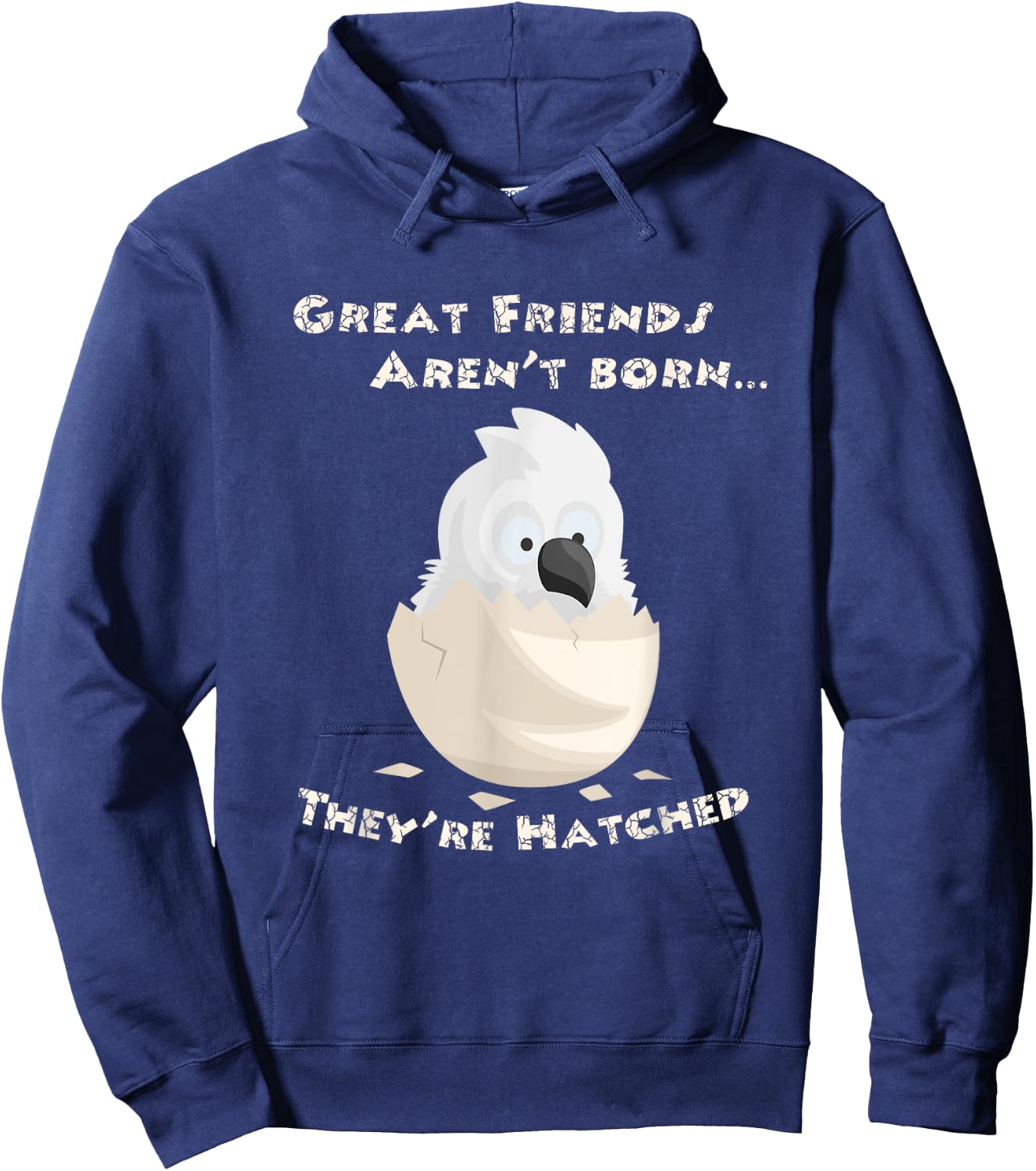 Umbrella Cockatoo Friends Hatched Hoodie - Hoodie | Navy