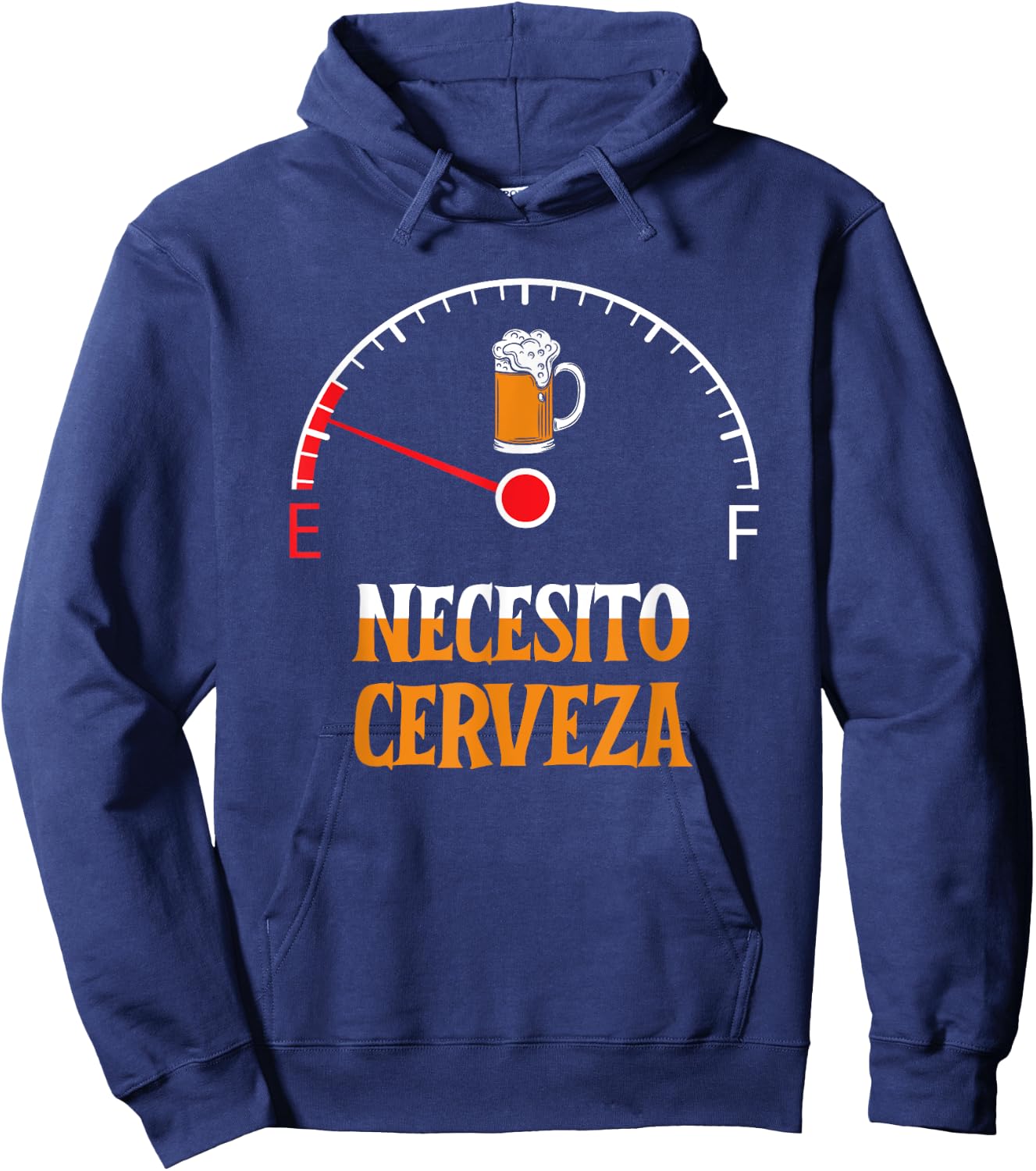 Necesito Cerveza I need beer in Spanish Hoodie - Hoodie | Navy