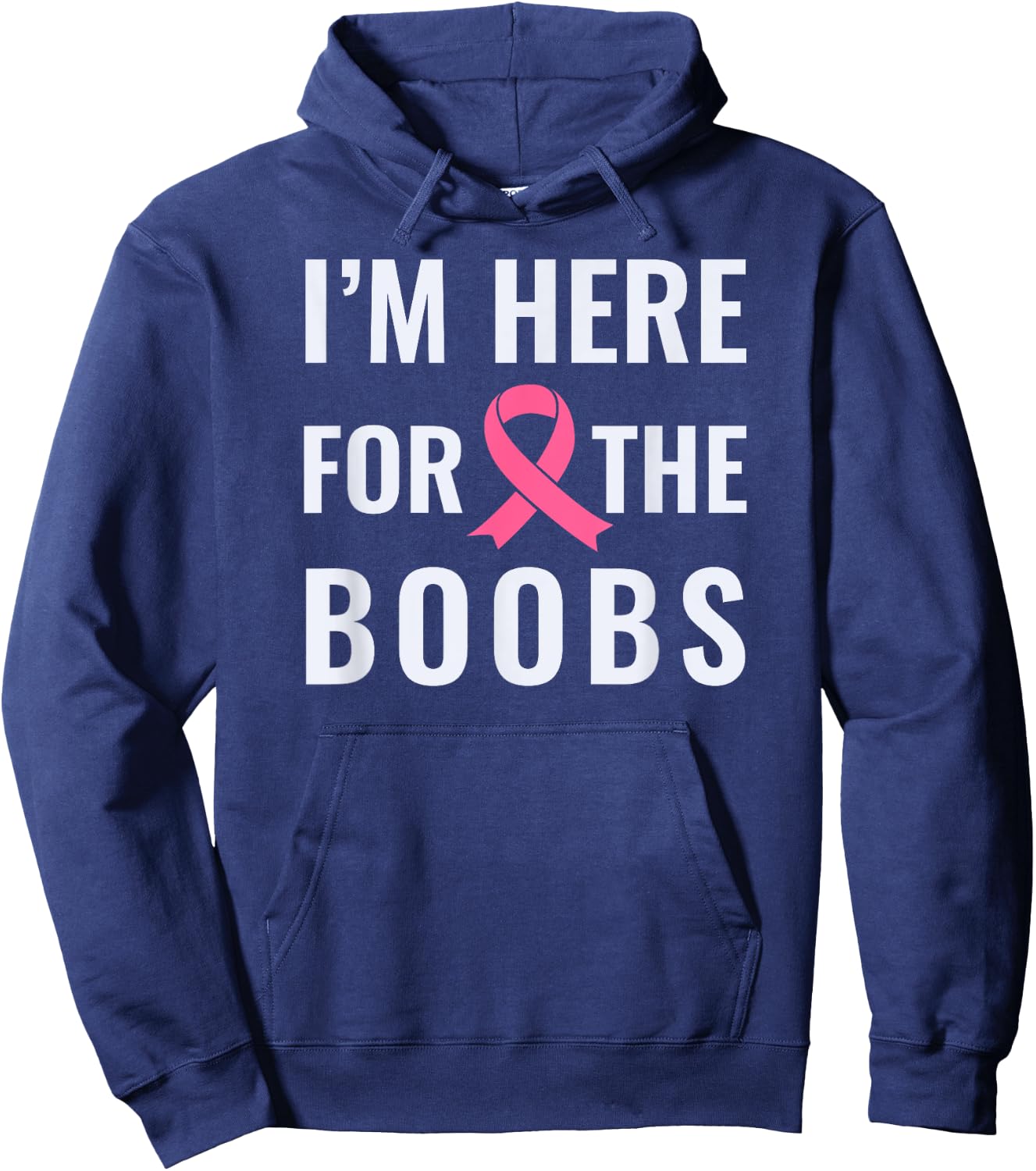 I'm here for the boobs shirt Hoodie - Hoodie | Navy