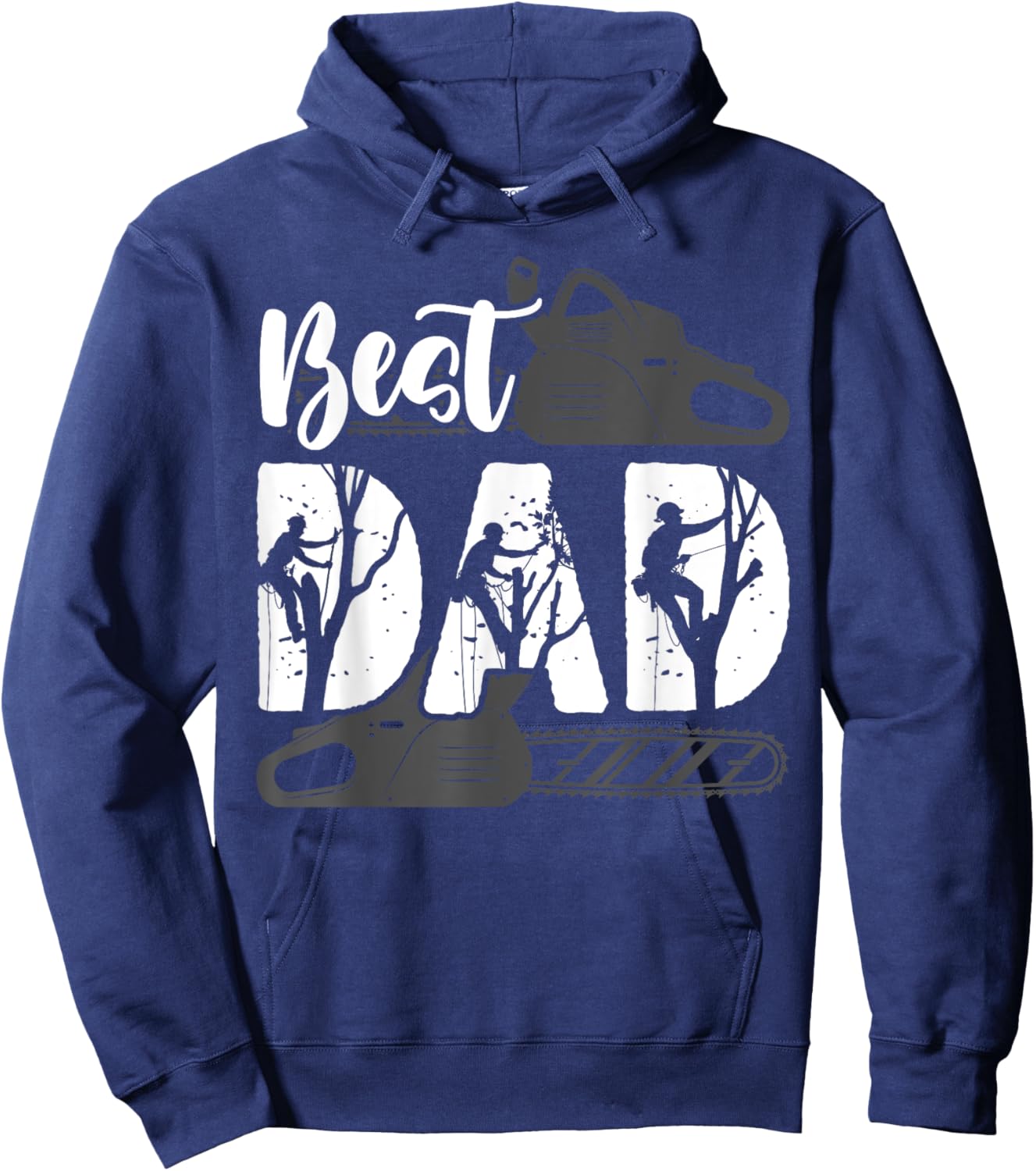 Best Tree Climber Dad Arborist Hoodie - Hoodie | Navy