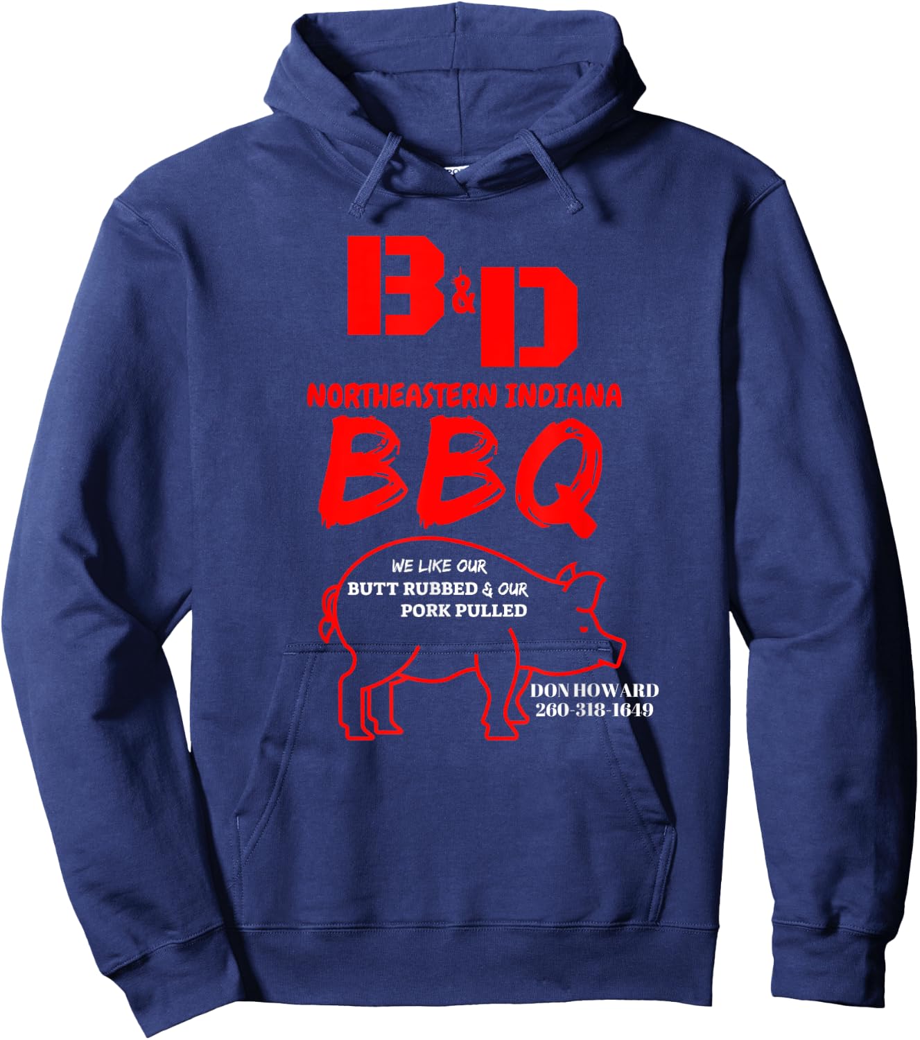 B&D BBQ , Grill Masters for Hire Hoodie - Hoodie | Navy