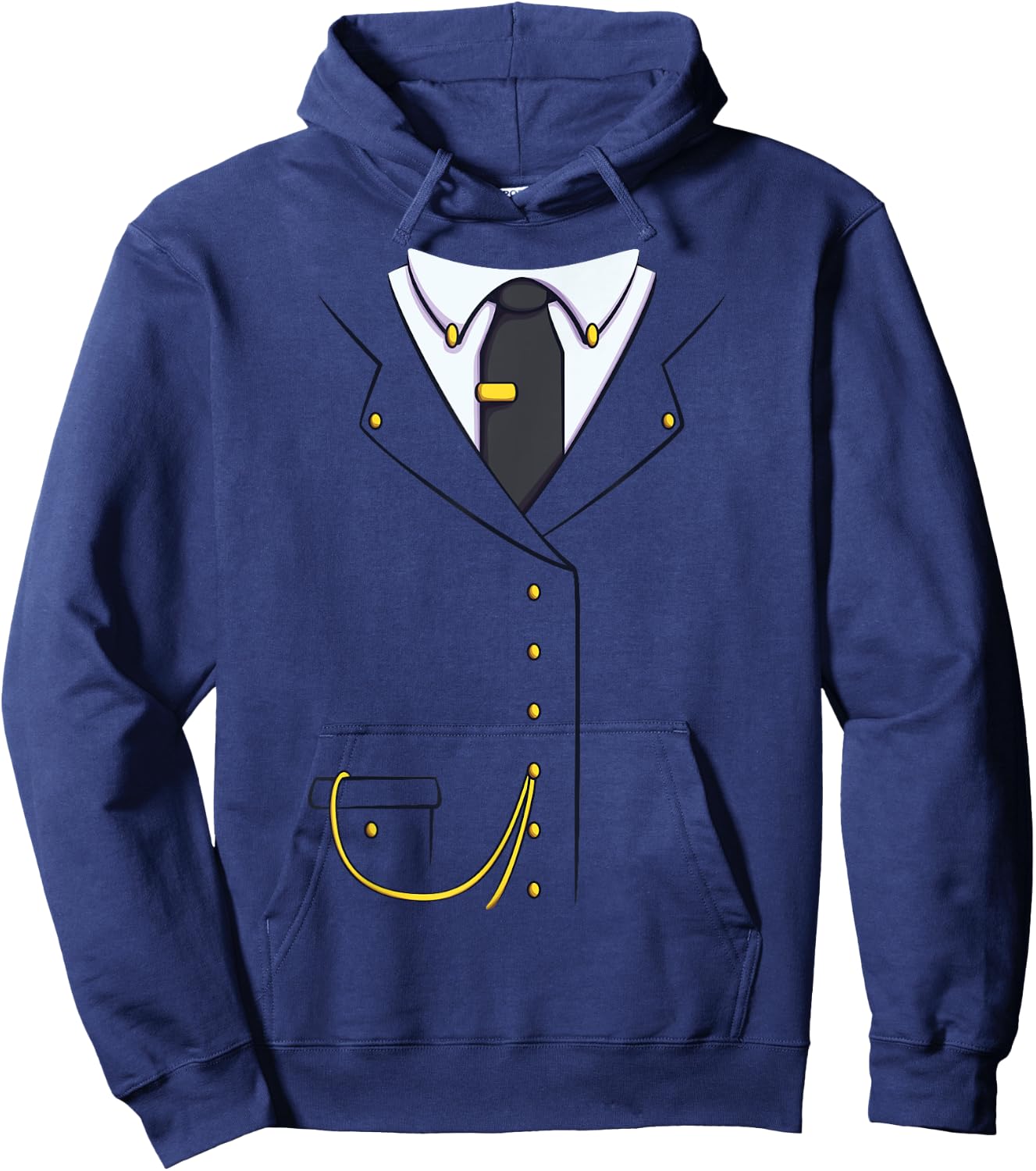 Train Conductor Costume for Halloween Cosplay Hoodie - Hoodie | Navy