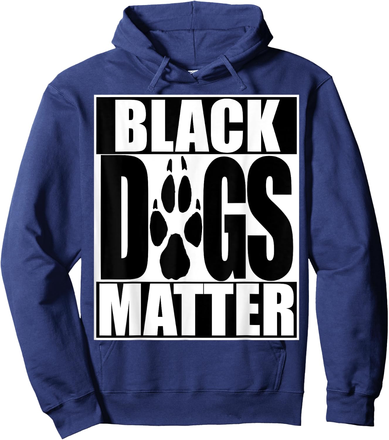 Funny Black Dogs Matter BLM Shirt Hoodie - Hoodie | Navy