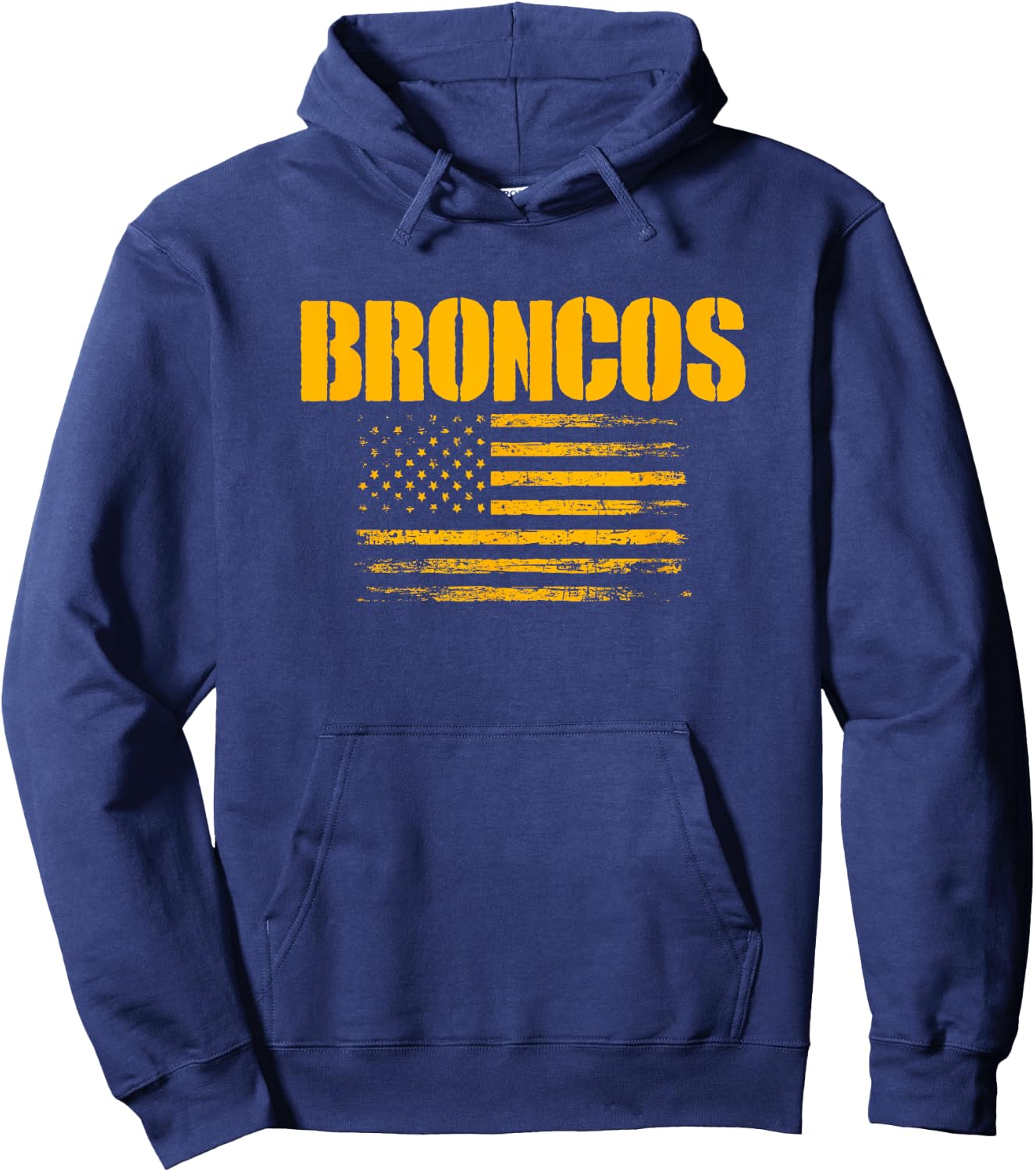Spring Hill Broncos USA Flag Pride Hoodie - Hoodie | Navy