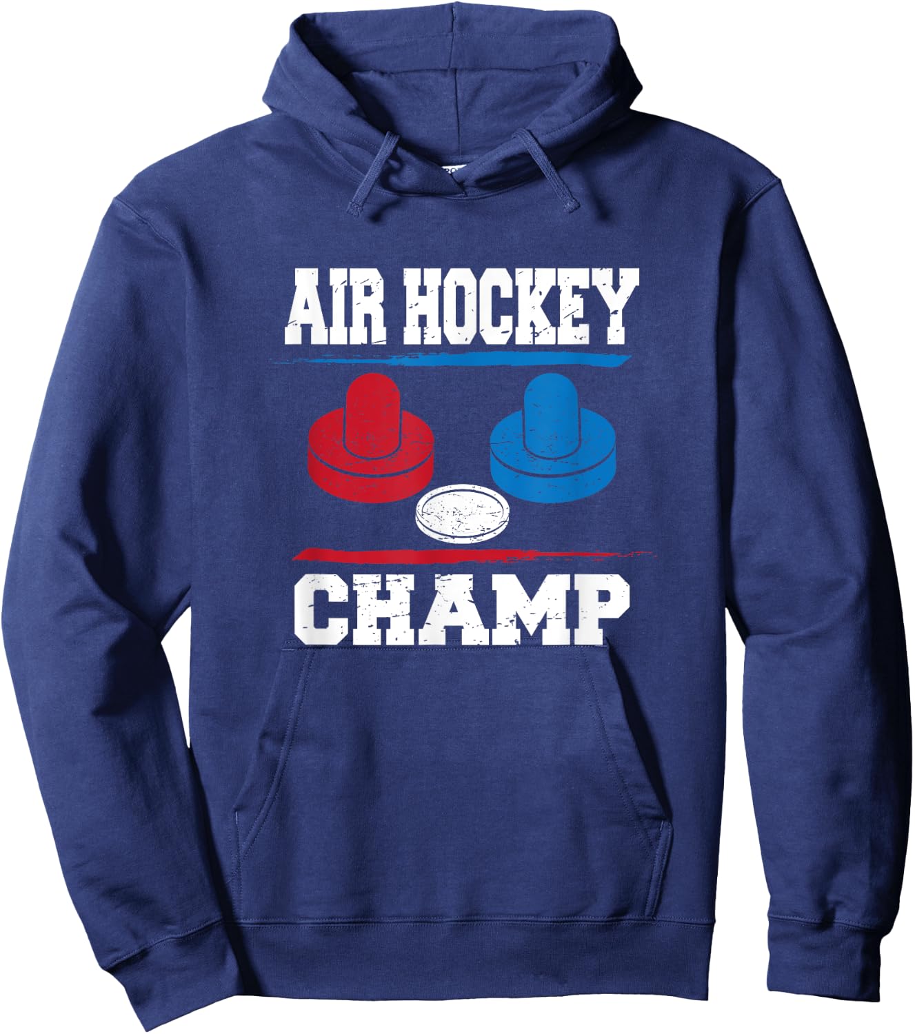 Air Hockey Champ T Shirt hockey table champion Hoodie - Hoodie | Navy