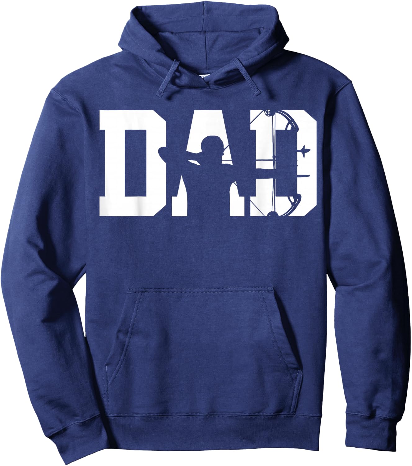 Archery Bow Hunting Dad Fathers Day Hoodie - Hoodie | Navy