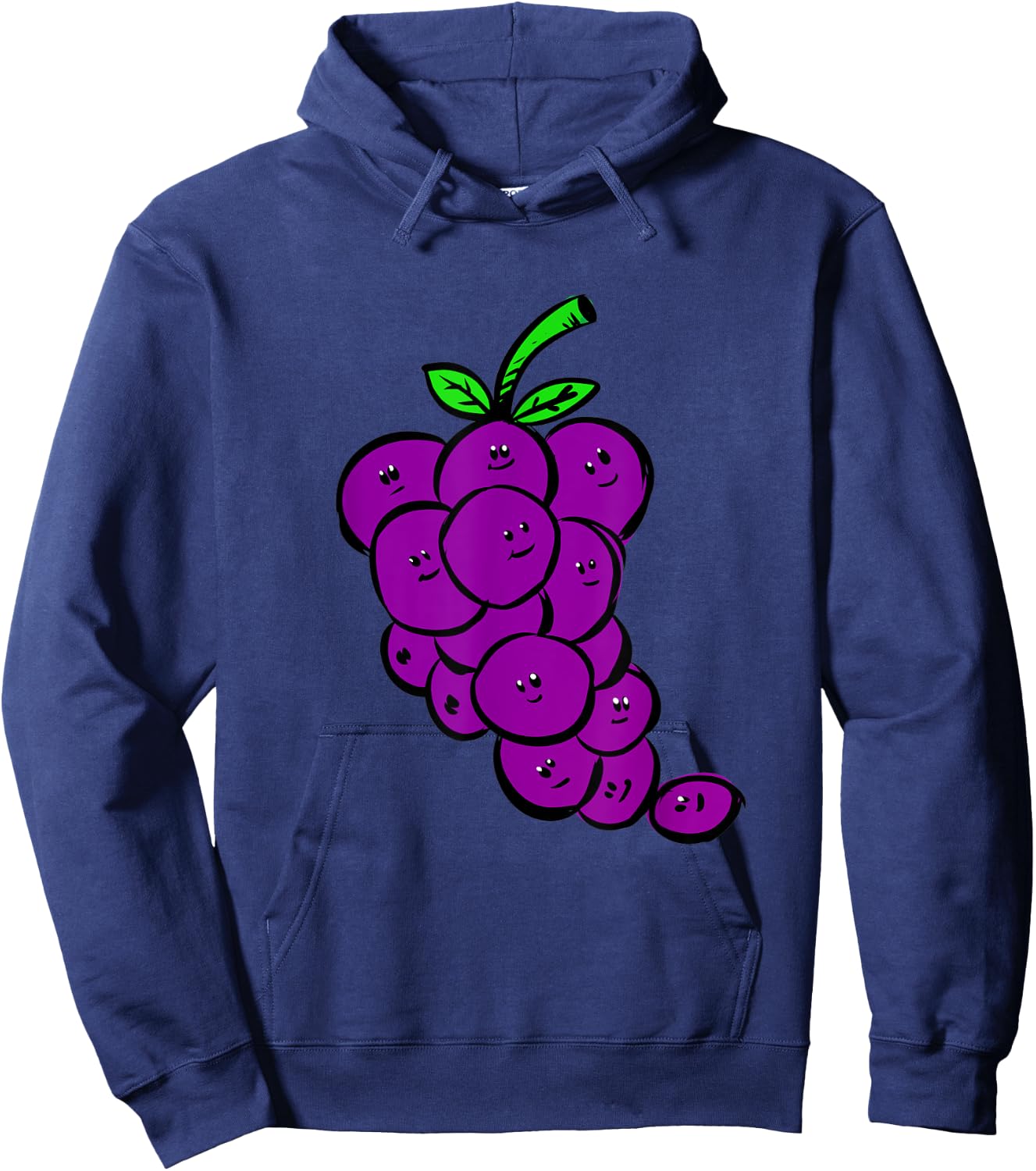 Funny Purple Grapes Vine Vineyard Fruit Gift Hoodie - Hoodie | Navy