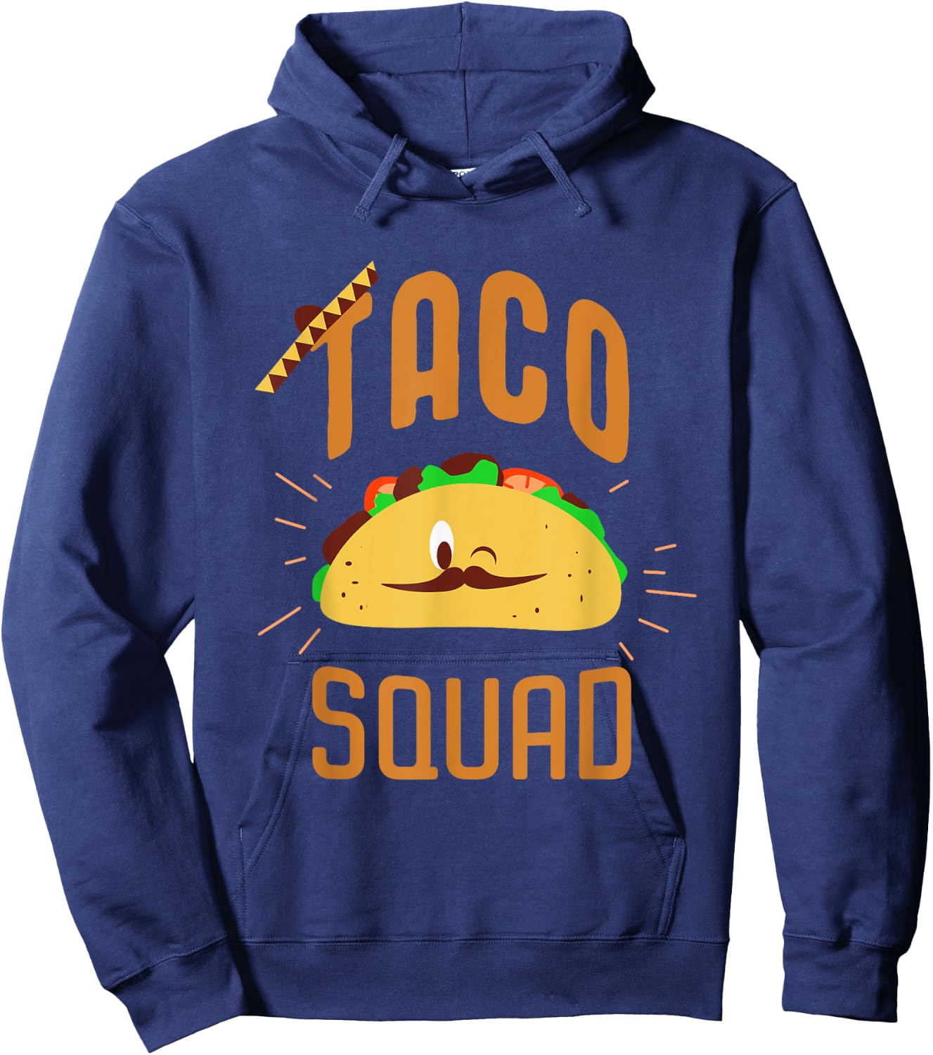 Taco Squad - Funny Taco T Shirt Hoodie - Hoodie | Navy