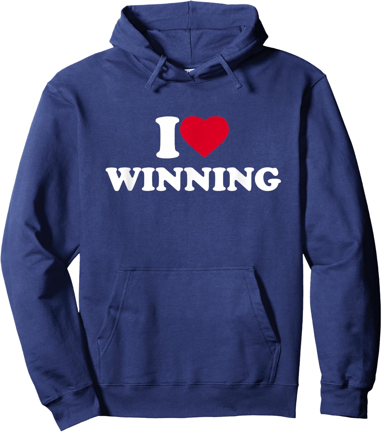 I Love Winning I Heart Winning Lover Win Winner Hoodie - Hoodie | Navy
