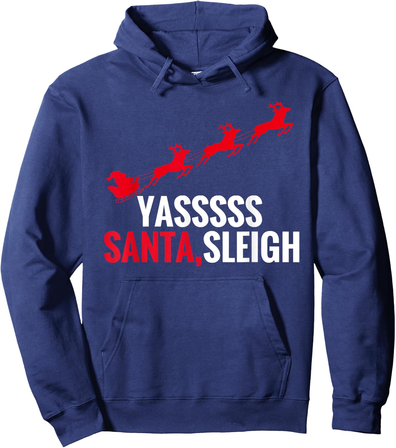 Yas Santa Sleigh Hoodie - Hoodie | Navy
