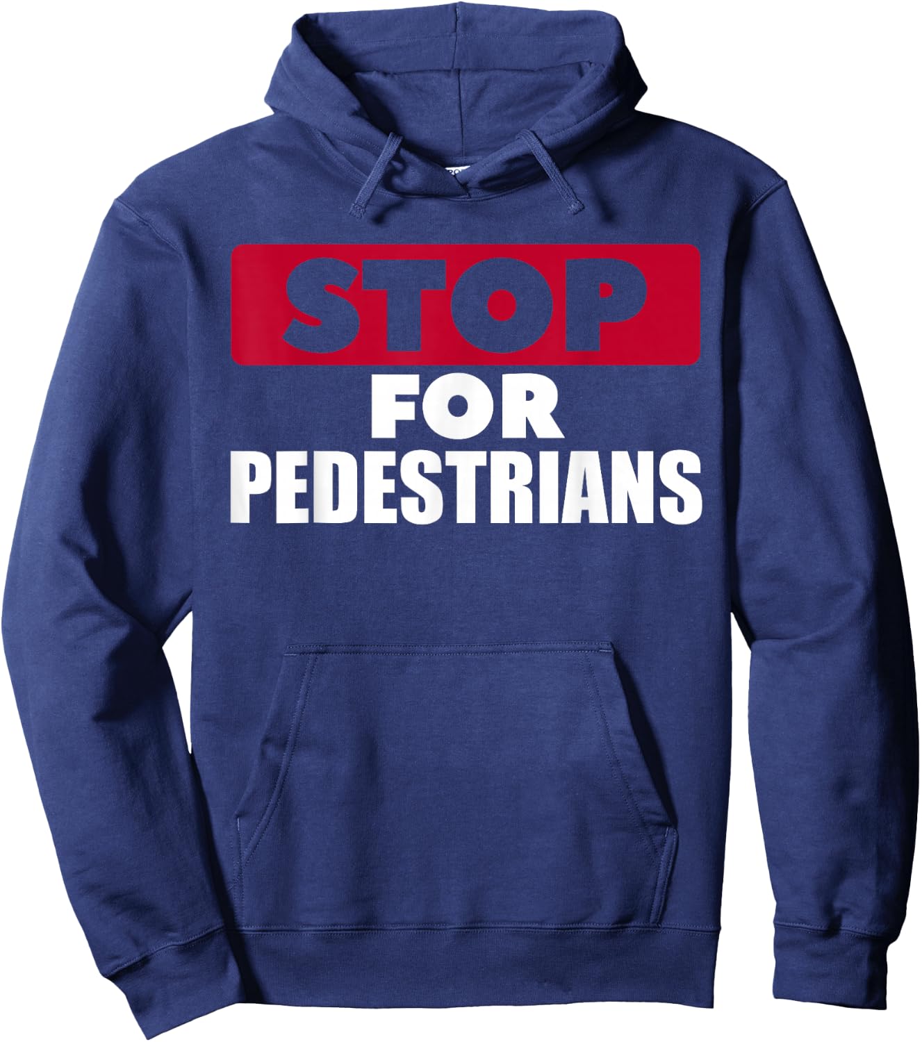 Stop For Pedestrians Runner Shirt Gift Hoodie - Hoodie | Navy