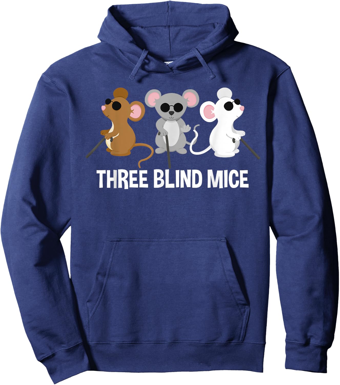 Three Blind Mice Kids Nursery Rhyme Hoodie - Hoodie | Navy