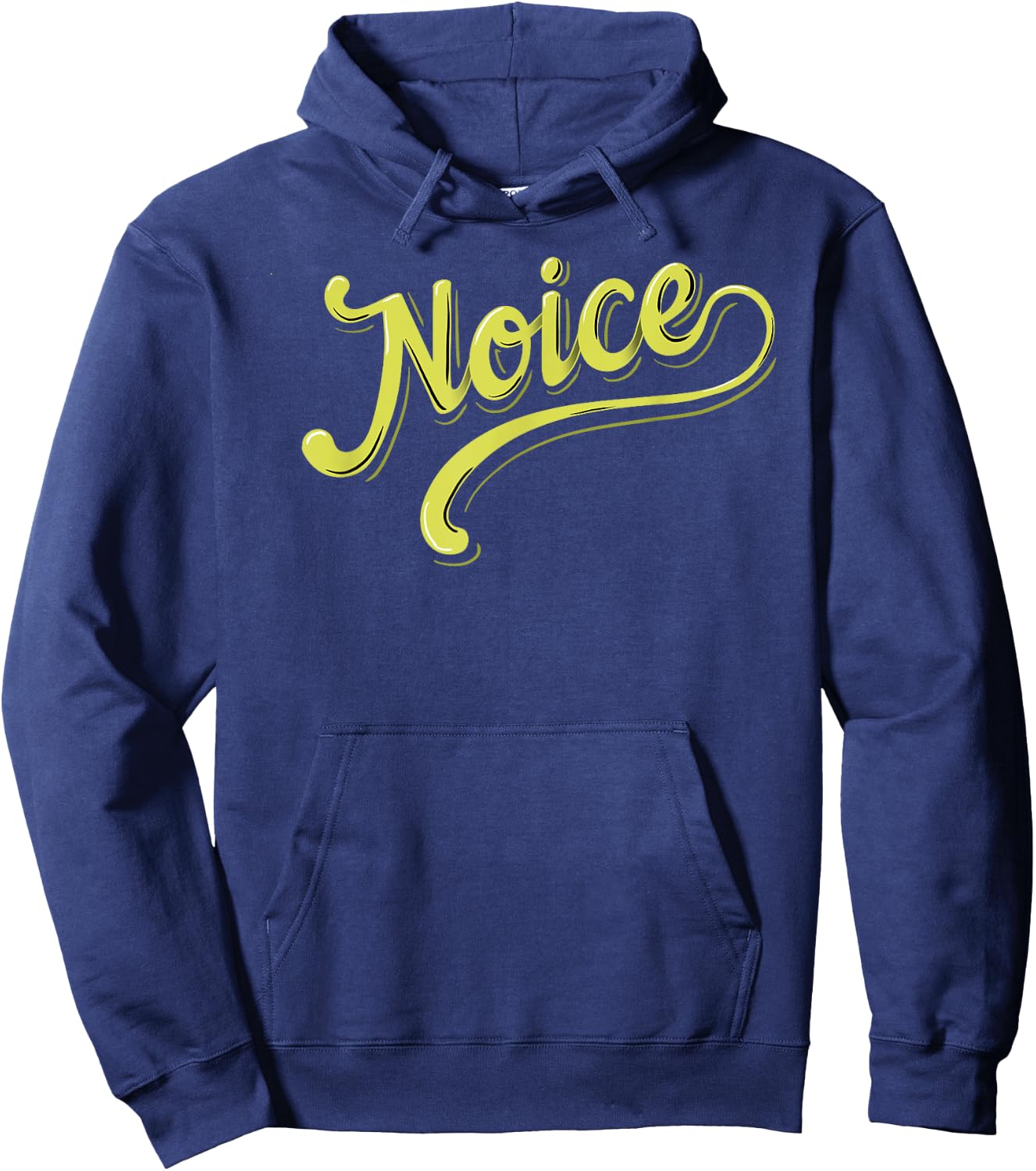 Noice Retro Lettering Hoodie - Hoodie | Navy