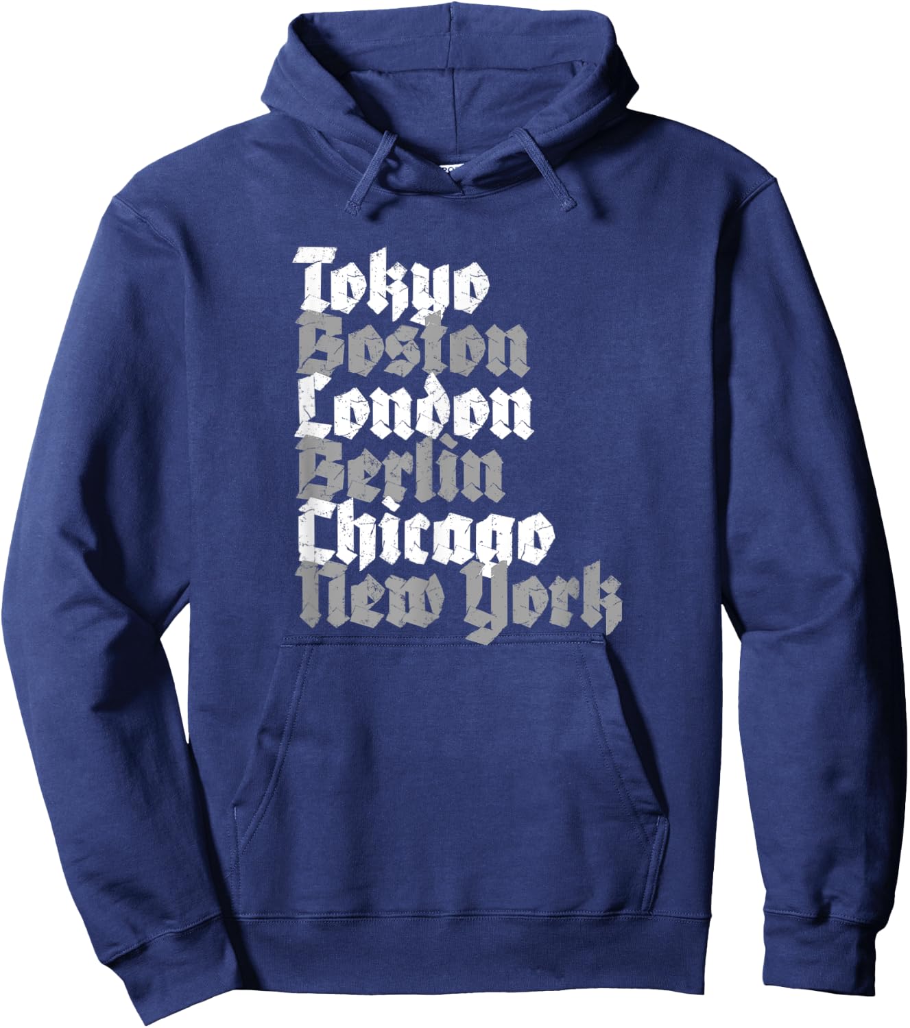 World Marathon Majors Cities Hoodie - Hoodie | Navy