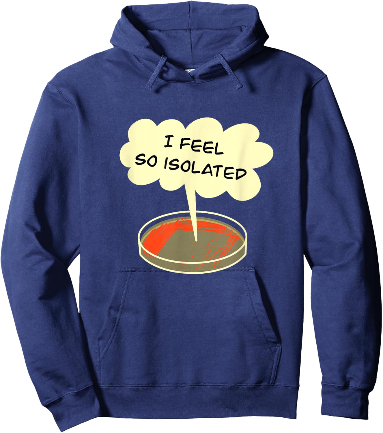 Microbiology Isolation Funny Bacteria Lab Hoodie - Hoodie | Navy