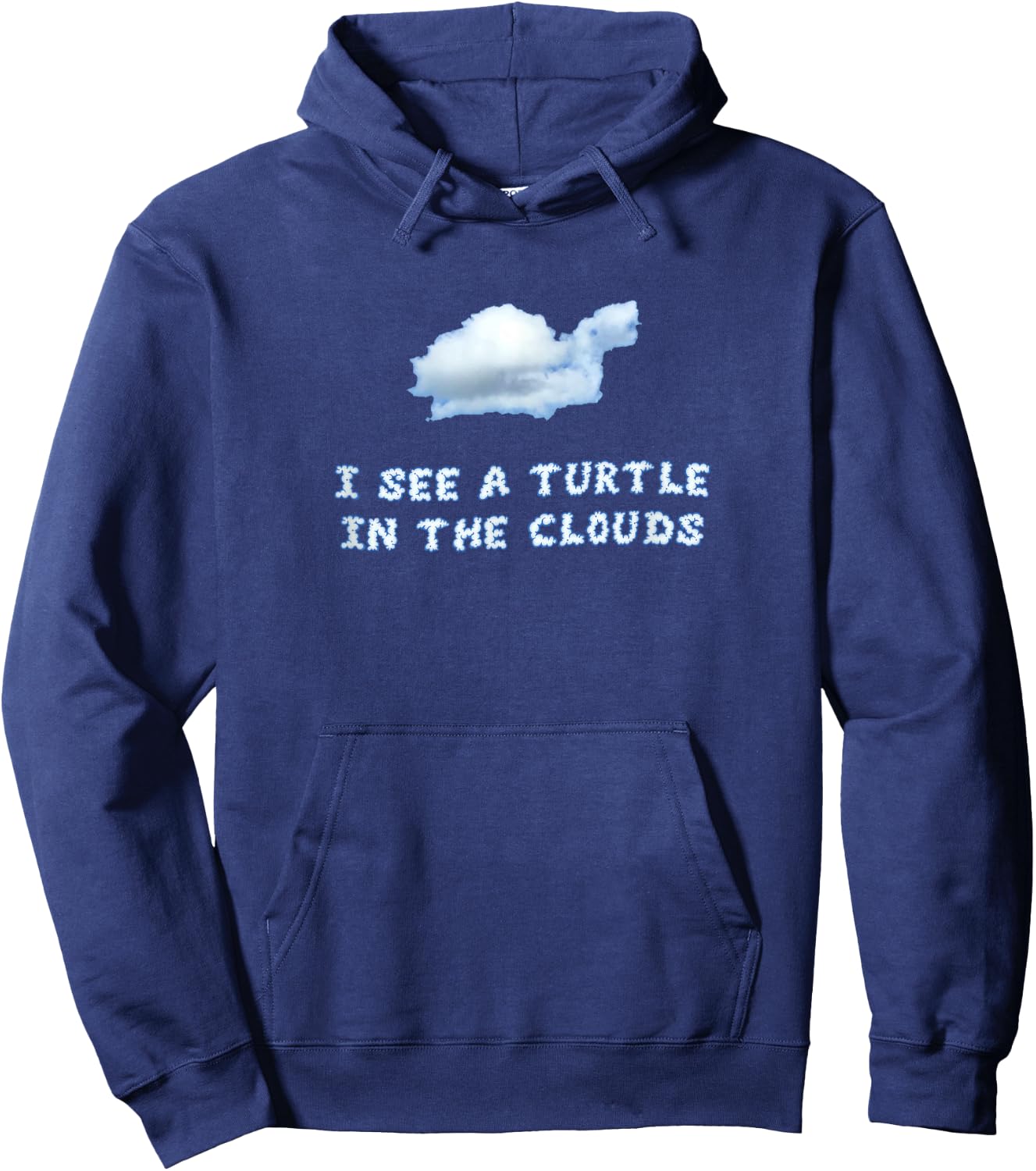 I See a Turtle in the Clouds Hoodie - Hoodie | Navy