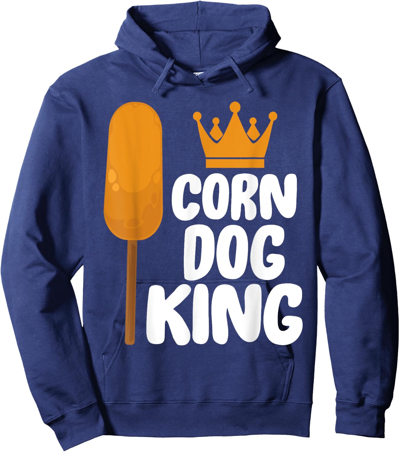 Corndog Costume Corn Dog King Women Kids Hoodie - Hoodie | Navy