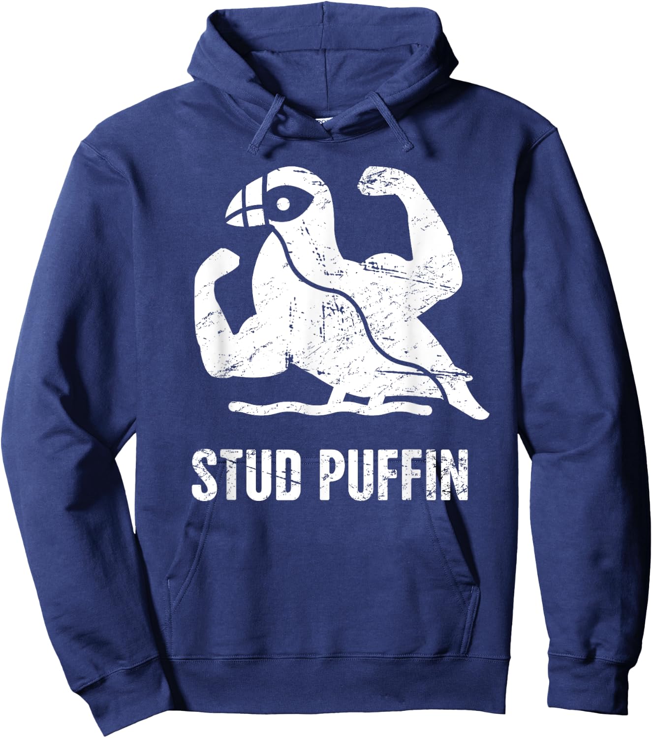 Funny Stud Puffin Hoodie - Hoodie | Navy