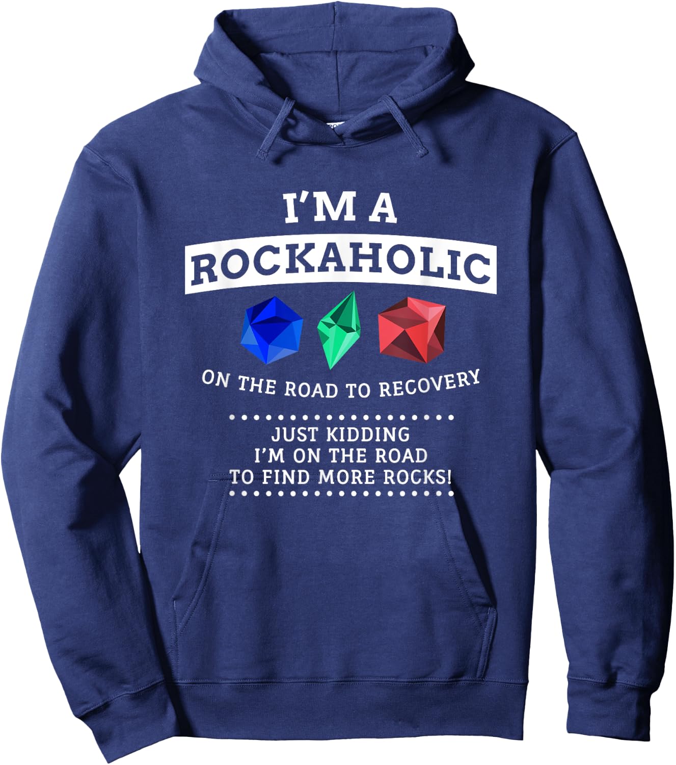 Funny Rockhound T Shirt, Geologist Hoodie - Hoodie | Navy