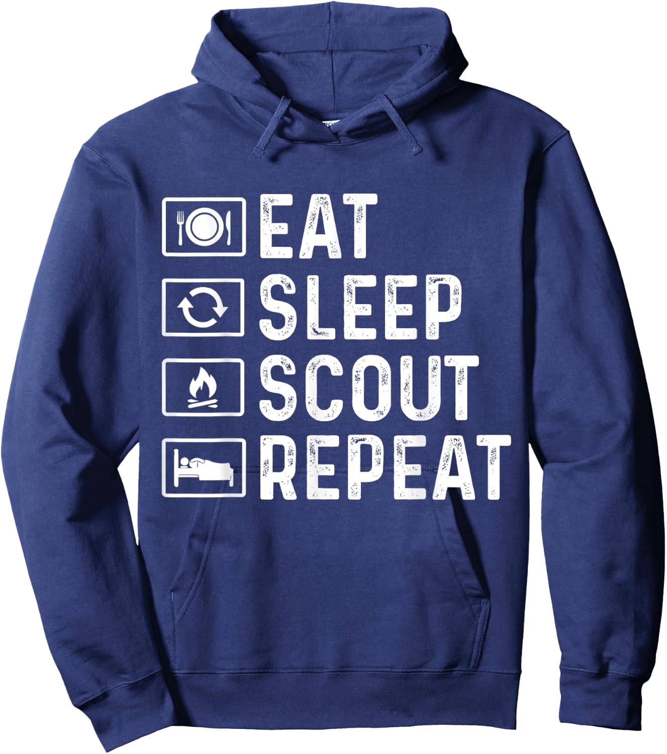 Eat Sleep Scout Repeat Scouts Hoodie - Hoodie | Navy