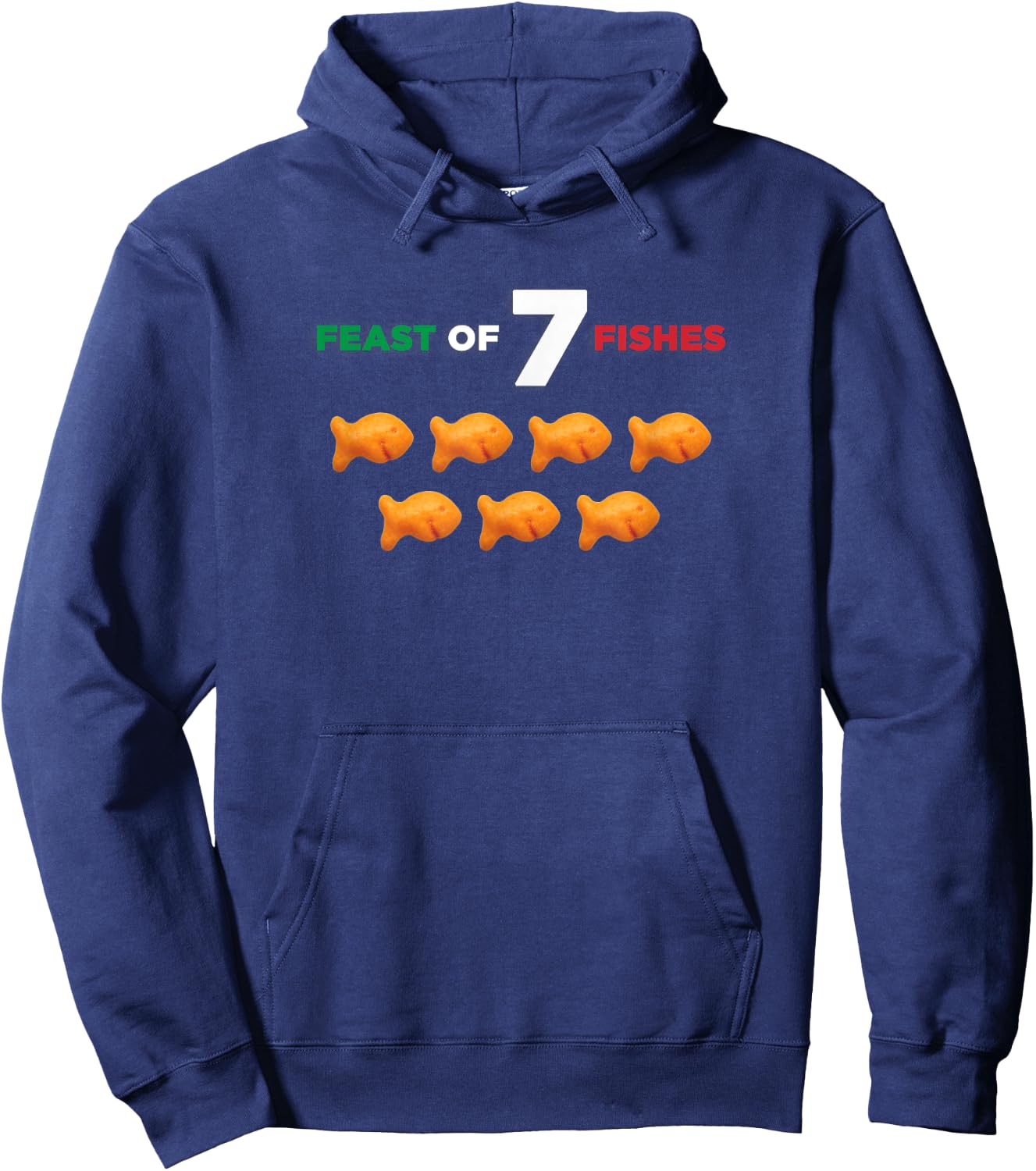Feast of Seven Fishes Hoodie - Hoodie | Navy