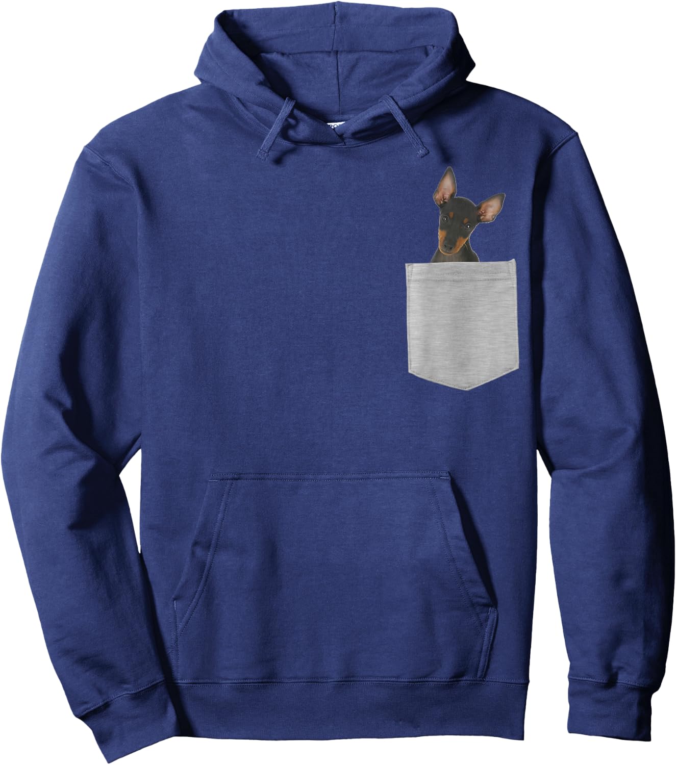 Dog in Your Pocket Manchester Terrier Hoodie - Hoodie | Navy
