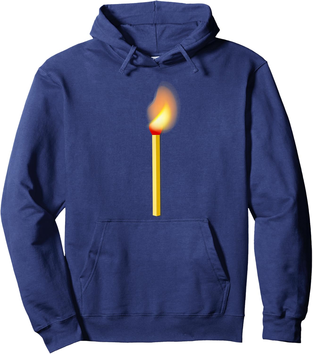 Struck match burning fire Hoodie - Hoodie | Navy