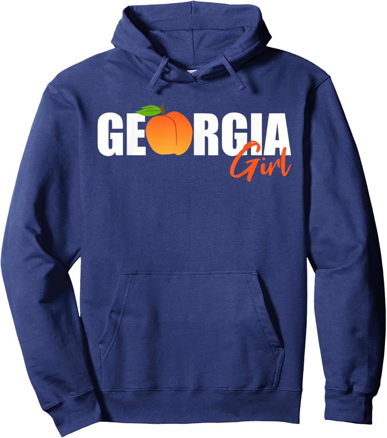 Georgia Girl-Georgia Peach-State Of Georgia Hoodie - Hoodie | Navy
