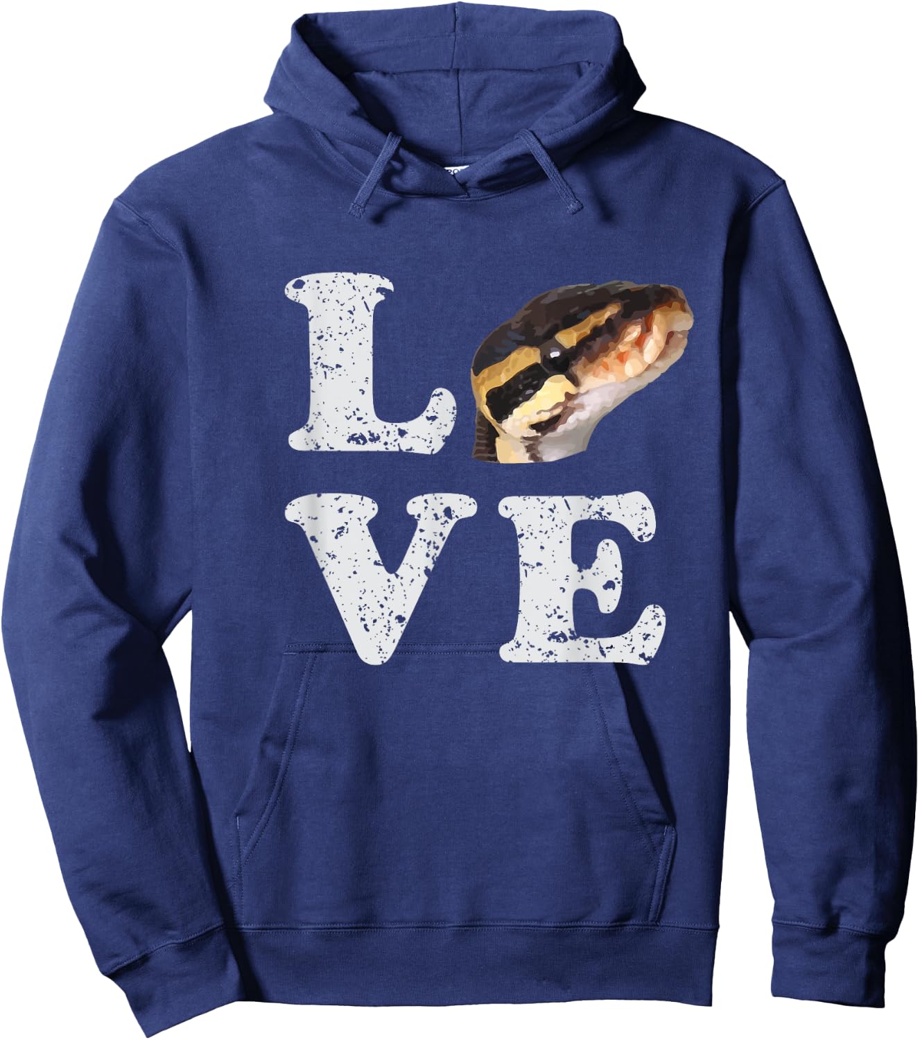 I Love my Ball Python | Pet Snake Lovers Gift Hoodie - Hoodie | Navy