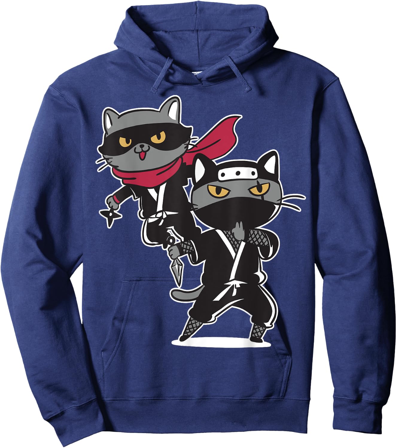 Cat Ninja Shirts for Boys Girls Men Women Kids Hoodie - Hoodie | Navy