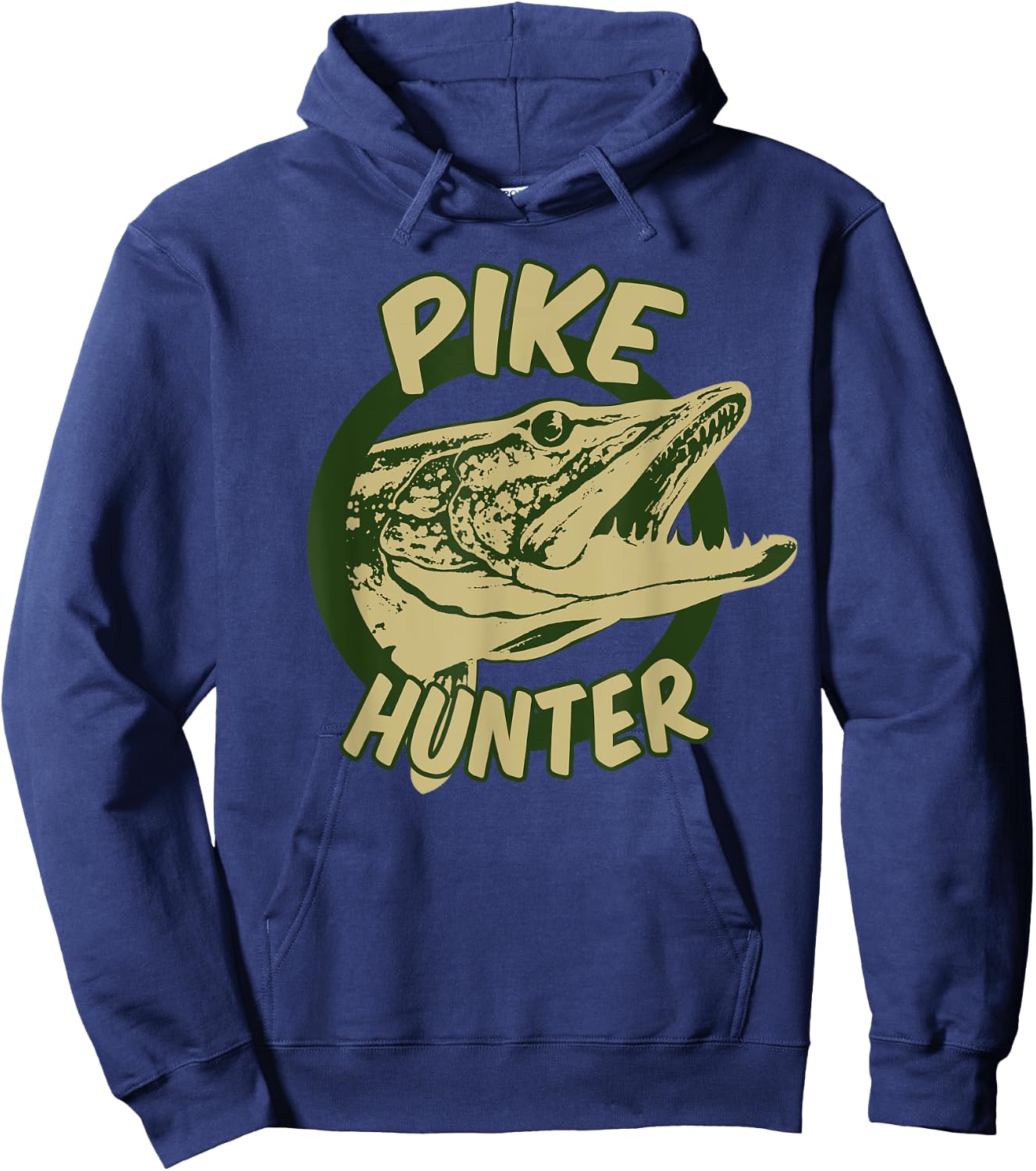 Pike Hunter | Northern Pike Fish Lovers Gift Hoodie - Hoodie | Navy