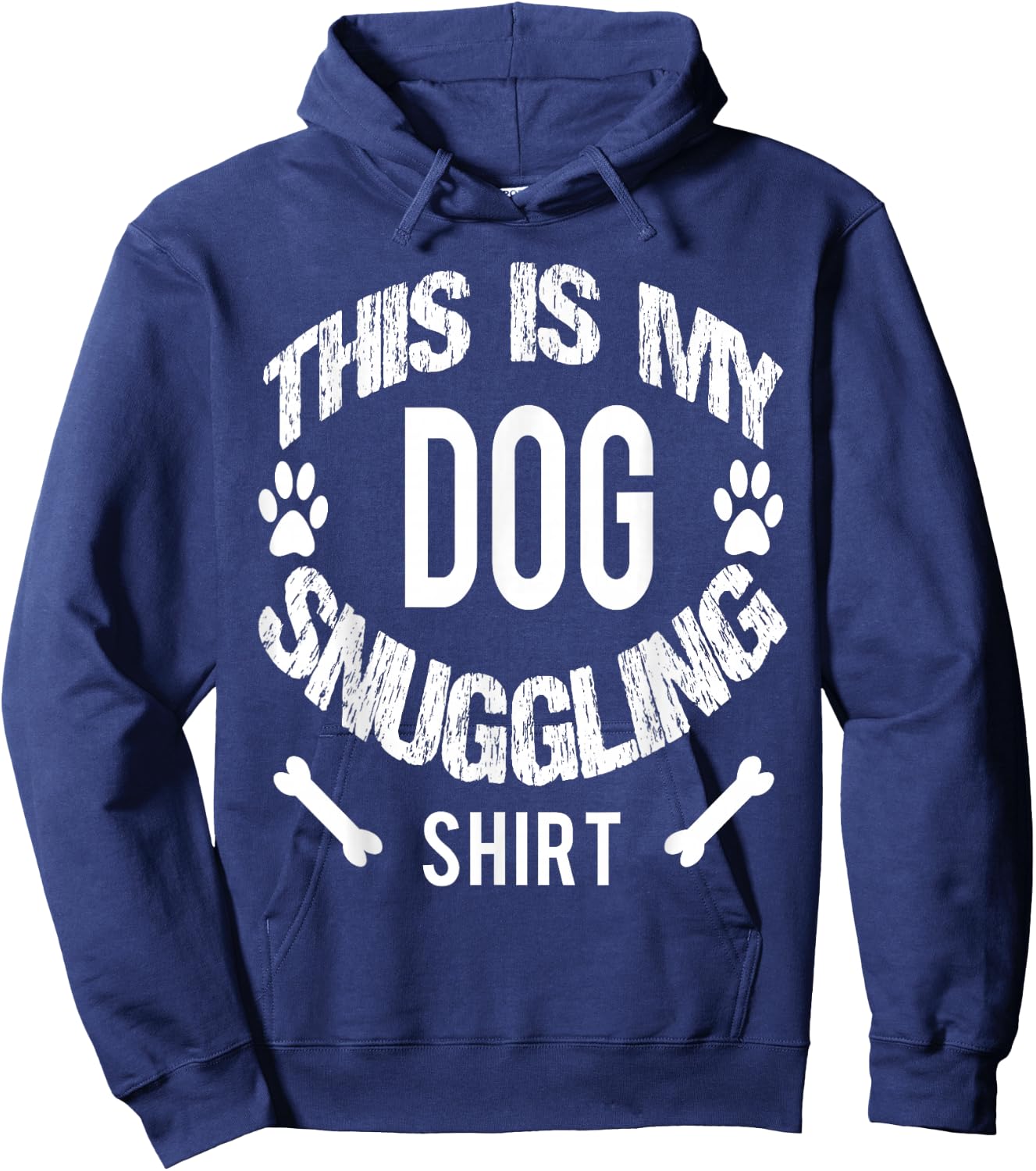 Gifts for Pet Dog Lovers Snuggling Hoodie - Hoodie | Navy