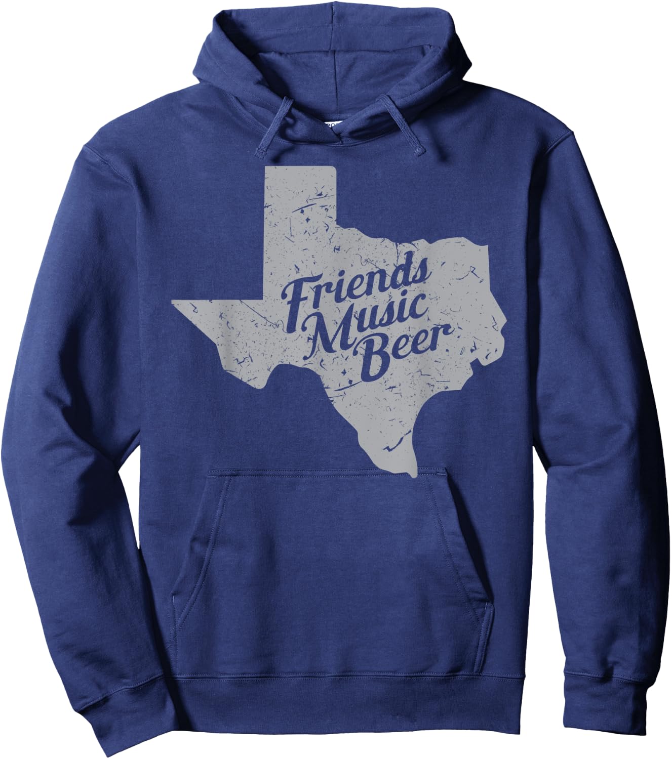 Friends Music Beer Shirt | Texas Map Gift Hoodie - Hoodie | Navy