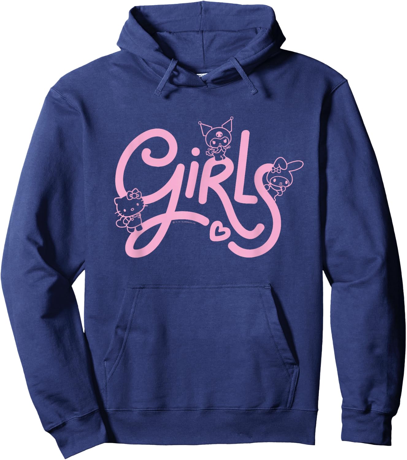 Hello Kitty My Melody Kuromi GIRLS Hoodie - Hoodie | Navy