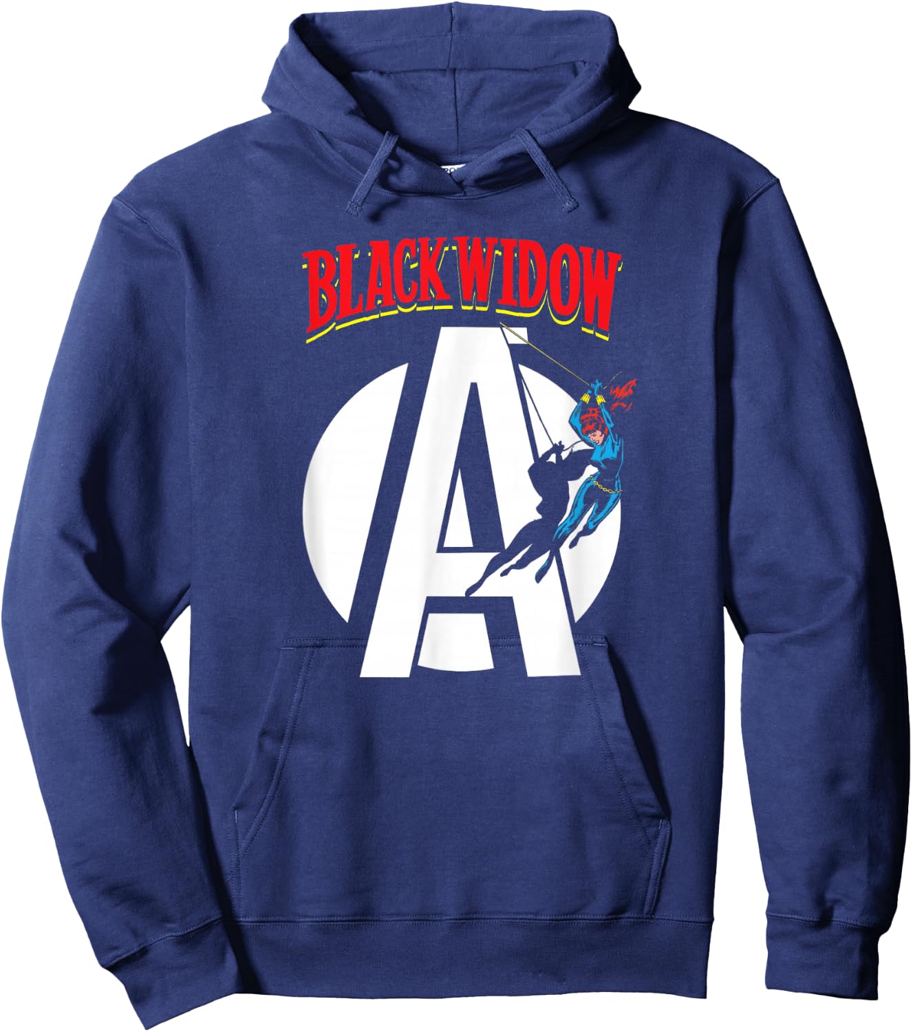 Marvel Avengers Retro Black Widow Comic Book Hoodie - Hoodie | Navy