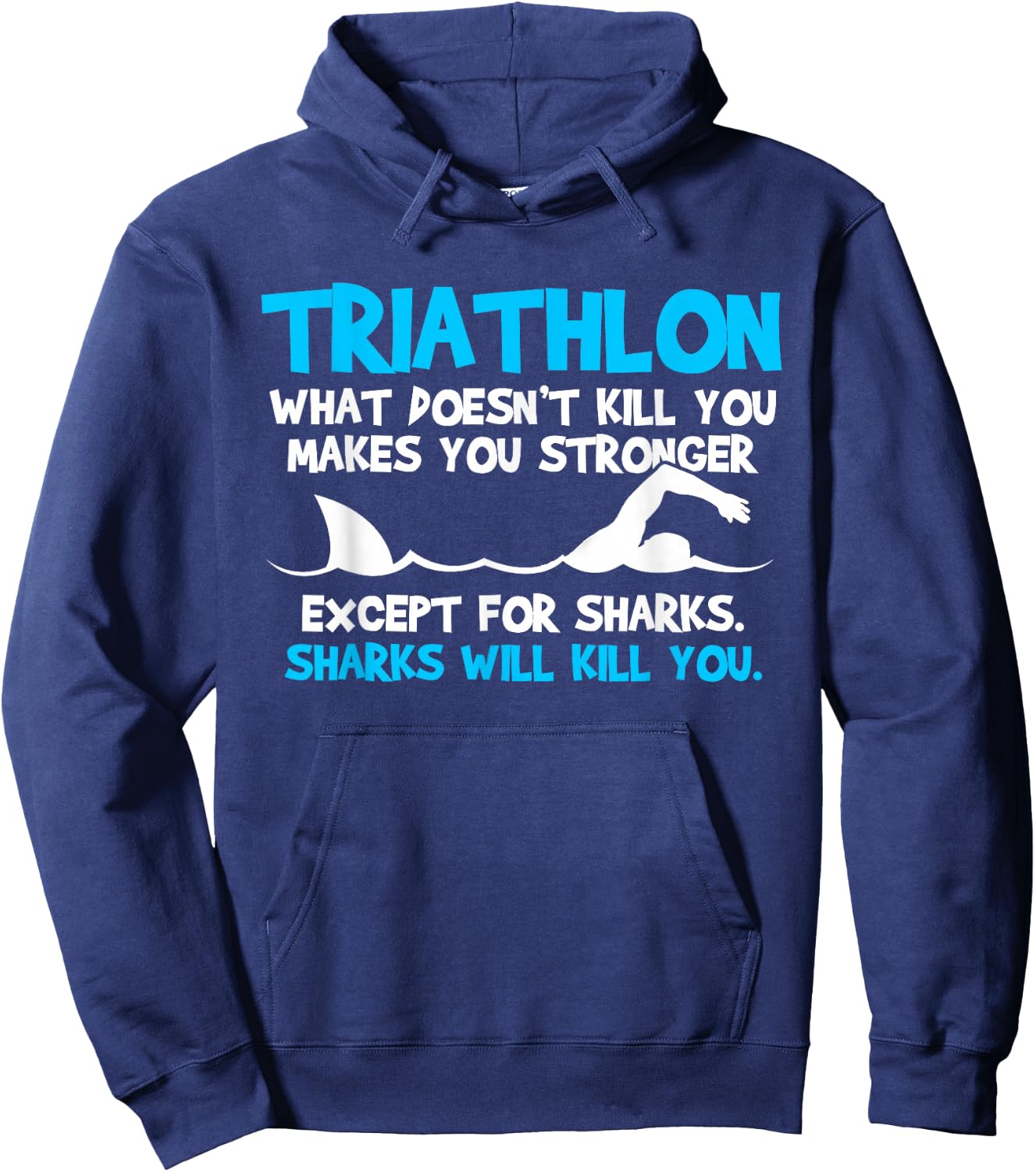 Triathlon Funny Triathlete Gift Hoodie - Hoodie | Navy