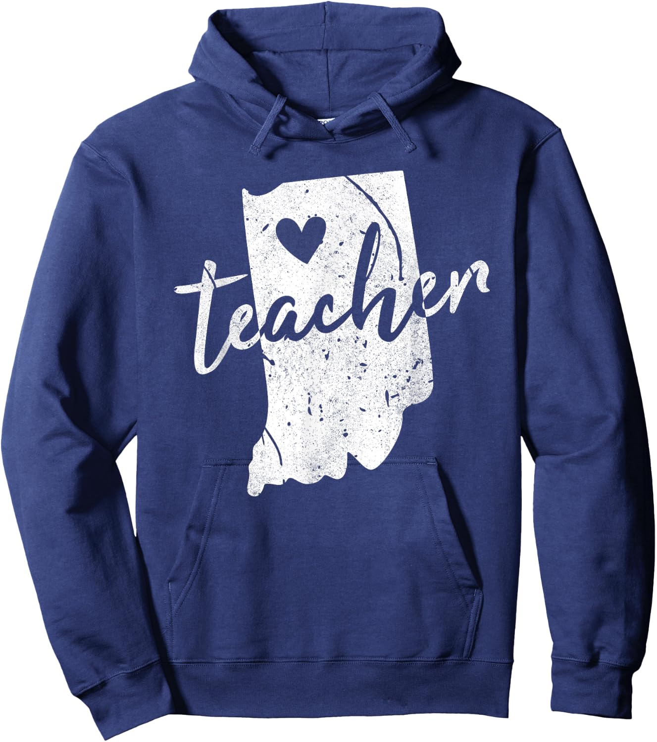 Red For Ed Indiana Teacher Men Women Girls Kids Hoodie - Hoodie | Navy