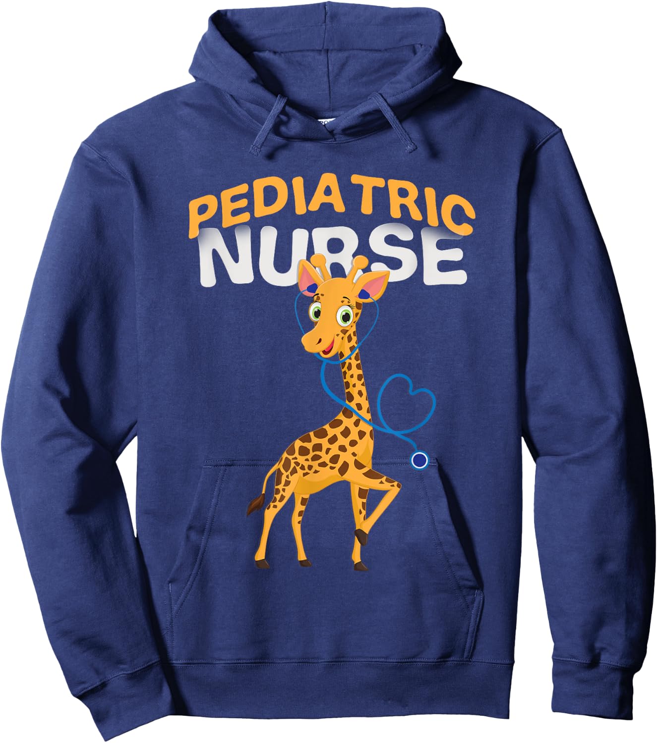Pediatric Nurse Cute Giraffe Lover Shirt Hoodie - Hoodie | Navy