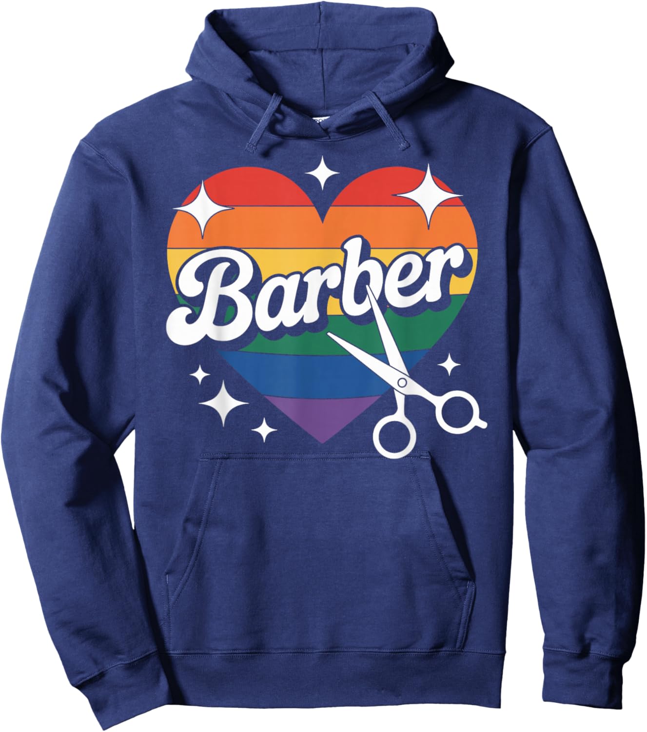 Barber Heart Hoodie - Hoodie | Navy
