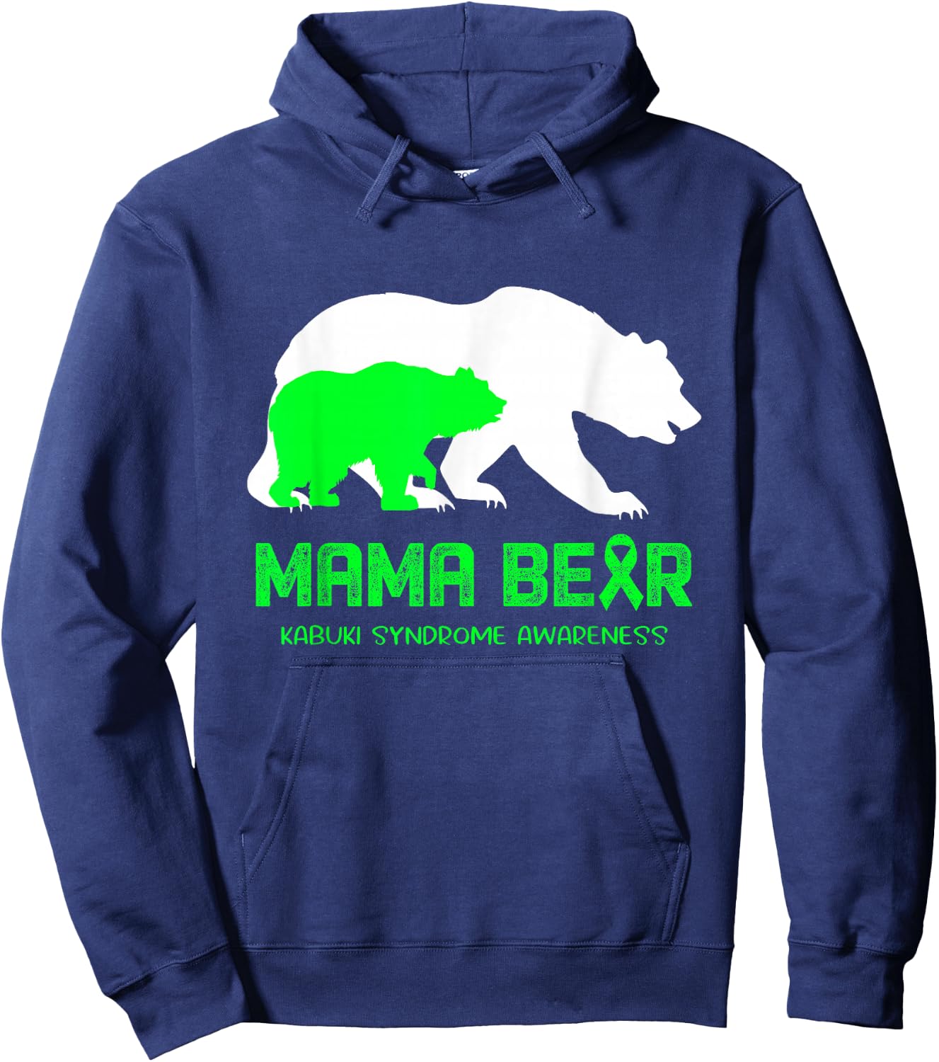 Mama Bear Kabuki Syndrome Awareness Shirt Men Hoodie - Hoodie | Navy