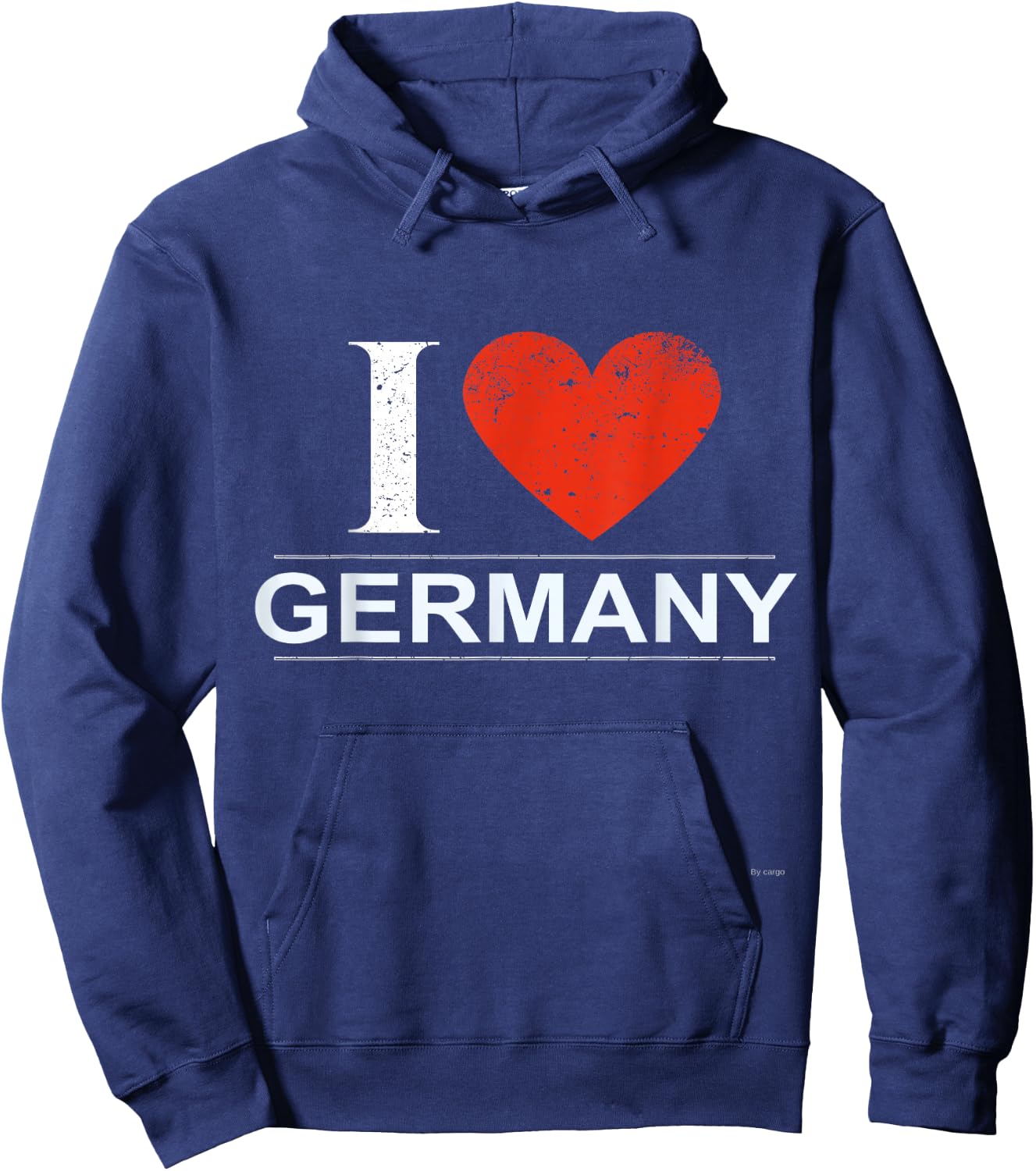 I Love Germany T Shirt Hoodie - Hoodie | Navy