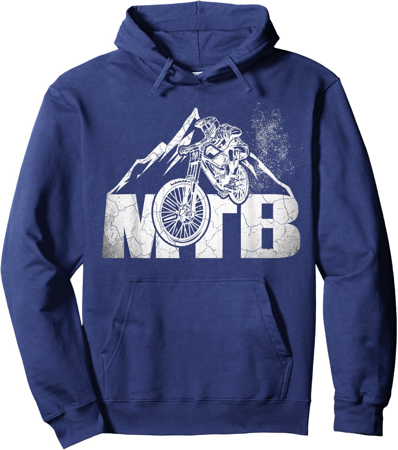 Mountain Bike T Shirt MTB Downhill Bicycle Gift Hoodie - Hoodie | Navy