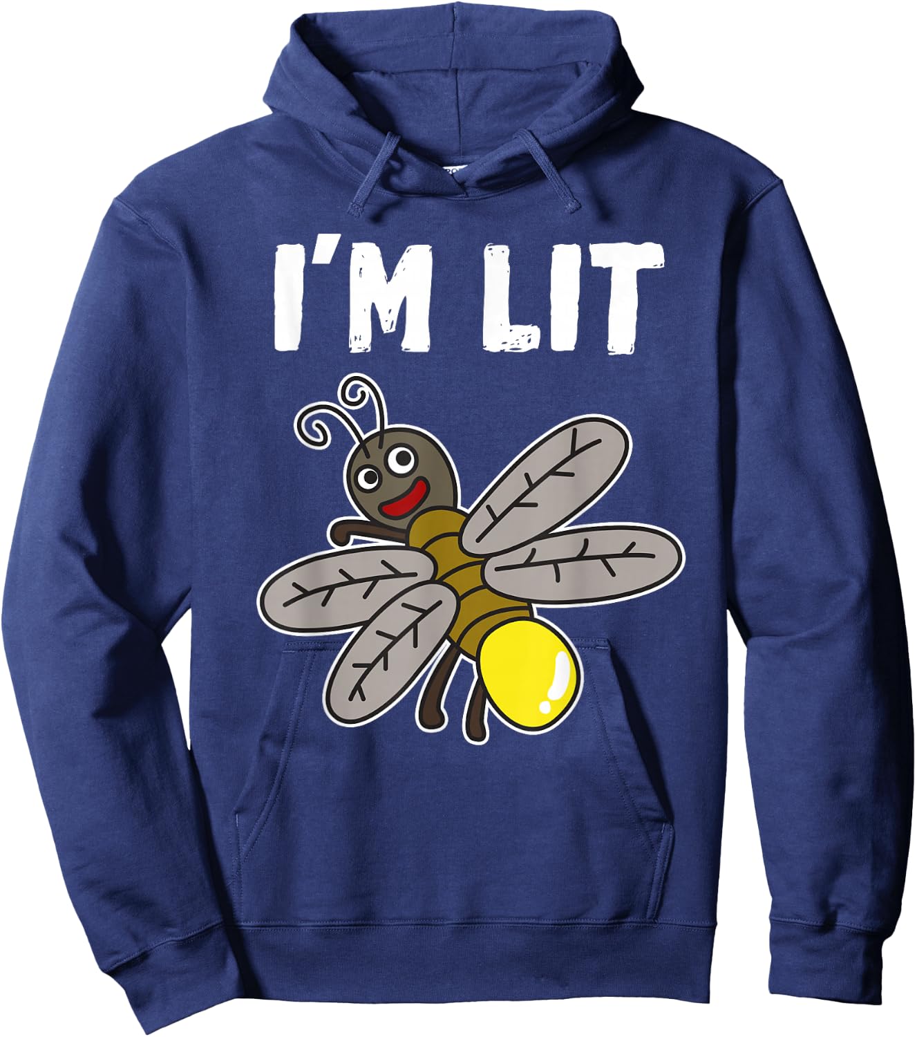 Funny I'm Lit Firefly Lightning Bug Gift Hoodie - Hoodie | Navy