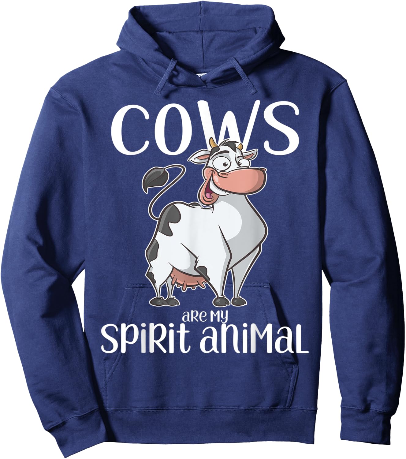 Cows Are My Spirit Animal Gift Cow Hoodie - Hoodie | Navy