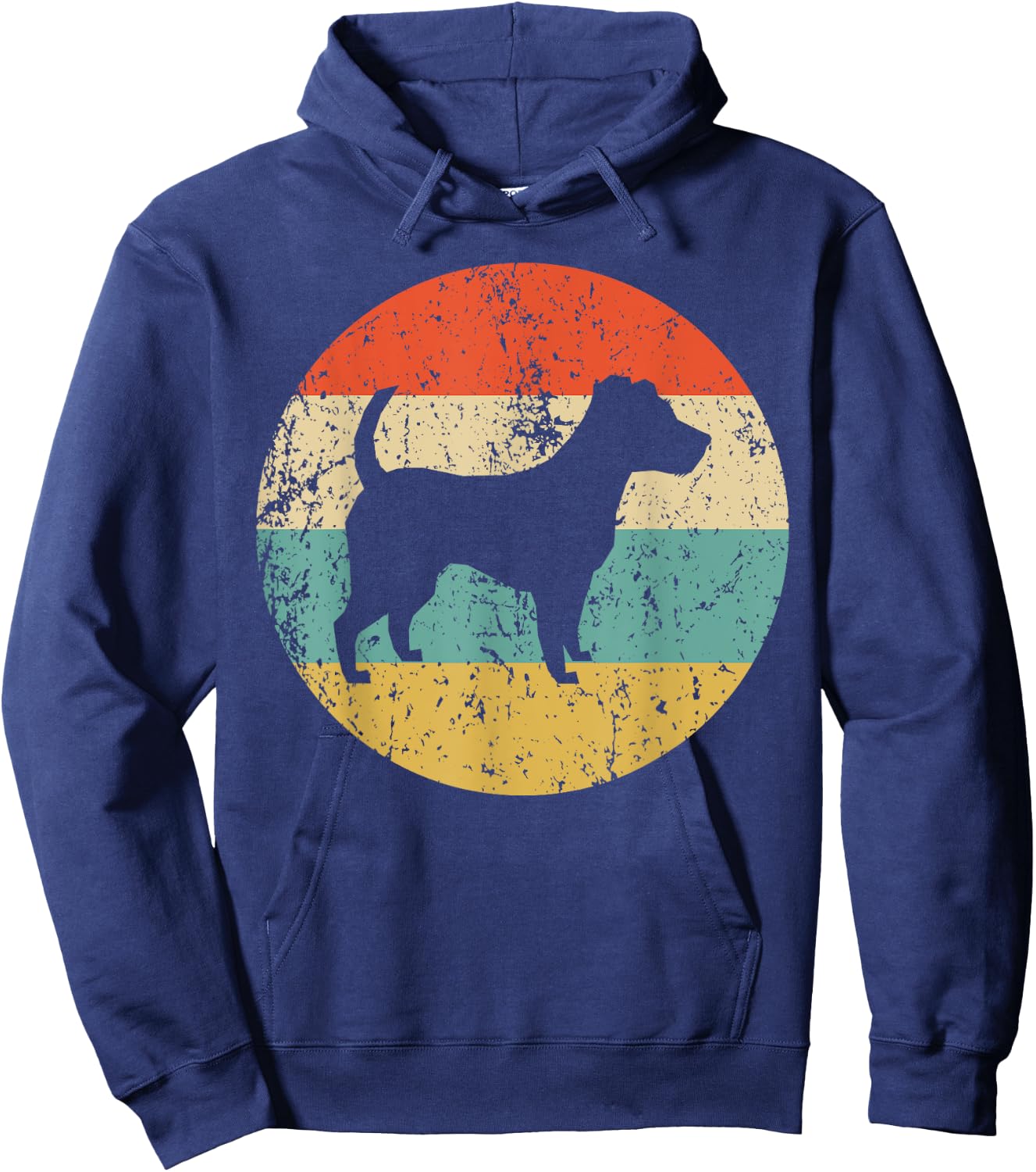 Jack Russell Terrier Shirt - Vintage Retro Dog Hoodie - Hoodie | Navy