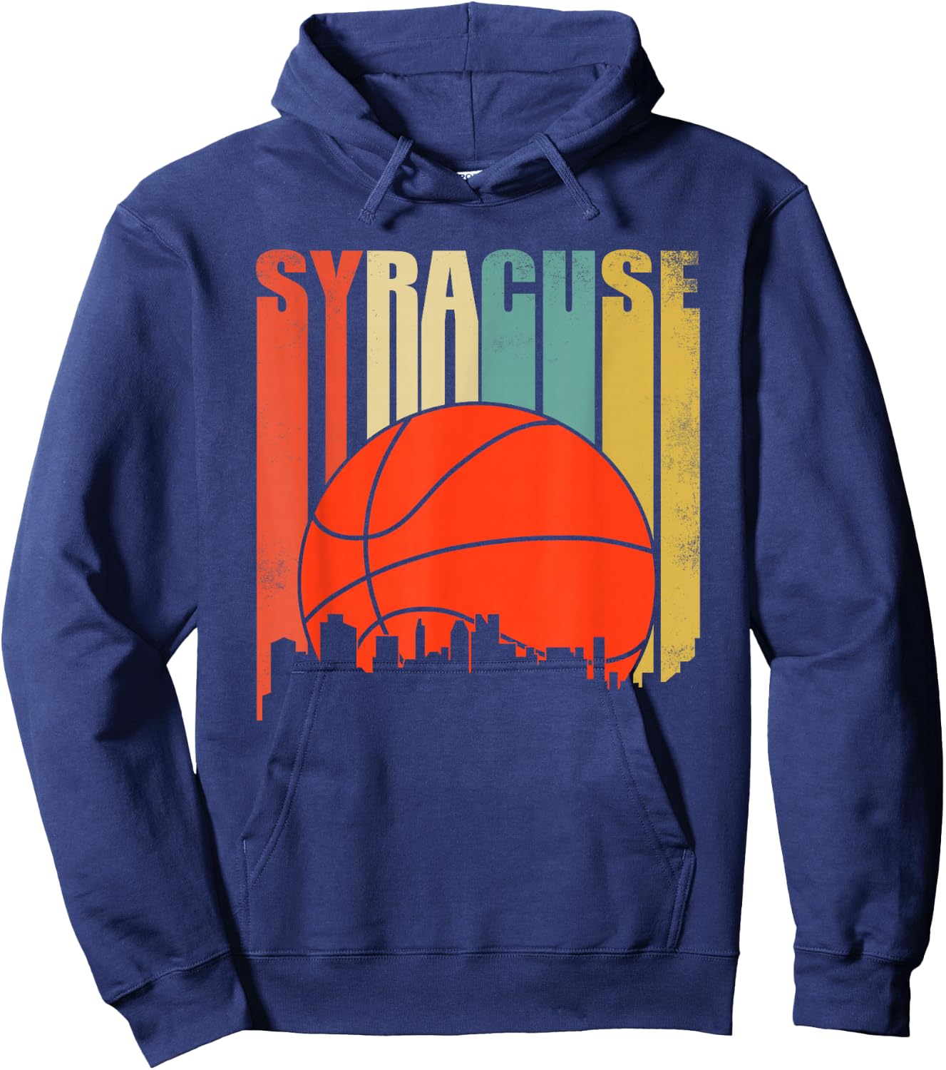 Vintage Syracuse Basketball Shirt New York Hoodie - Hoodie | Navy