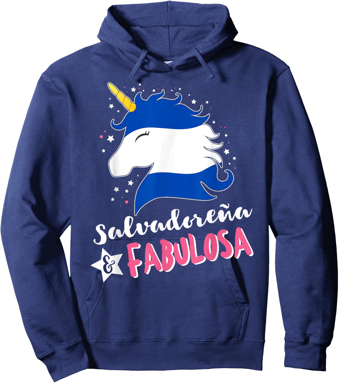 Salvadoran Flag El Salvador Unicornio Hoodie - Hoodie | Navy