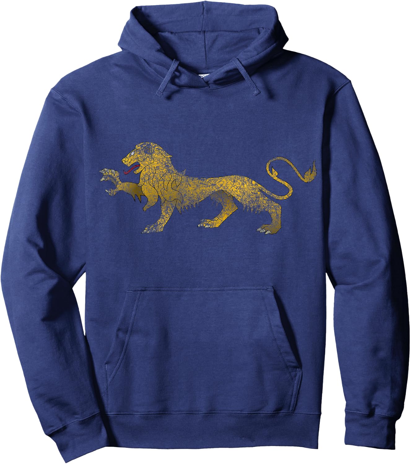 Medieval heraldry lion royal symbol Hoodie - Hoodie | Navy