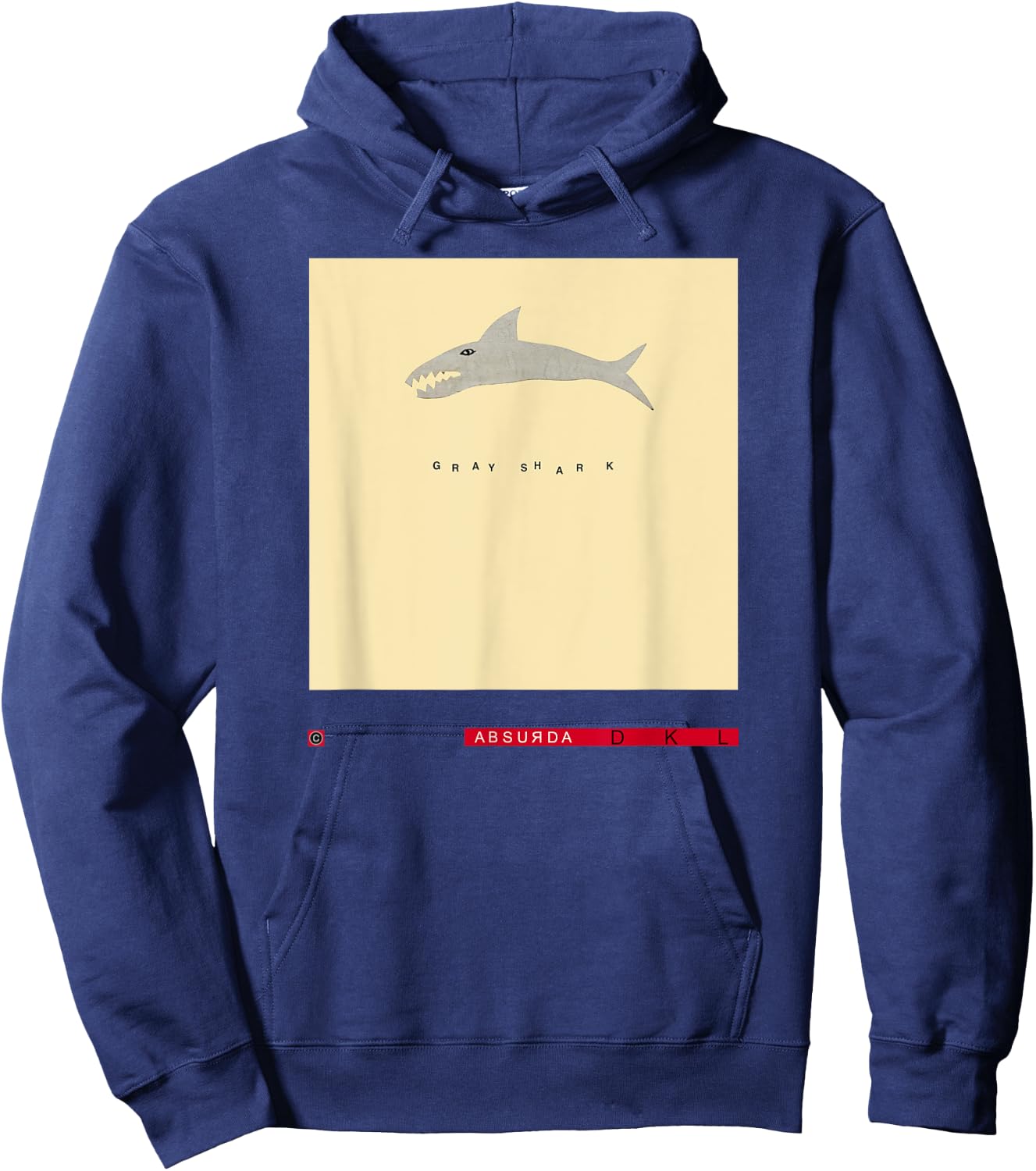 Studio: David Lynch Gray Shark Hoodie - Hoodie | Navy