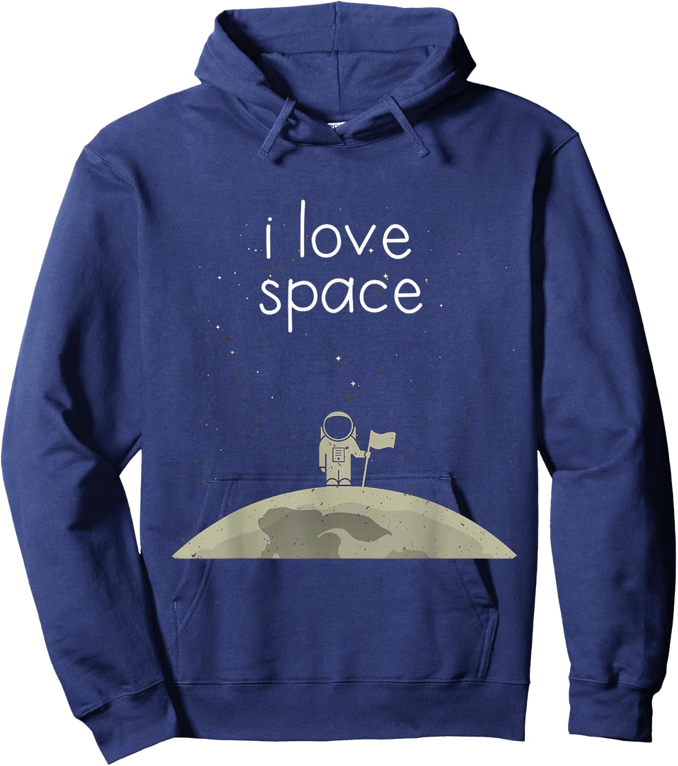 Funny Astronaut Moon Gift Space Science Nerd Hoodie - Hoodie | Navy